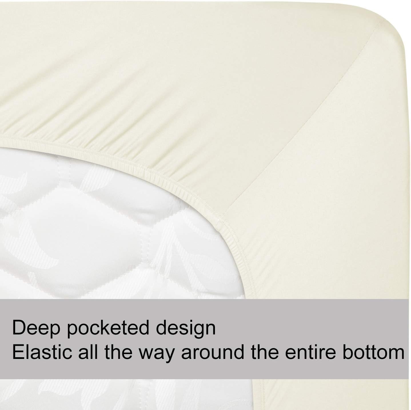 Soft Stretch Extra-Large Fitted Sheet (Sheet Only) — Knit Fabric
