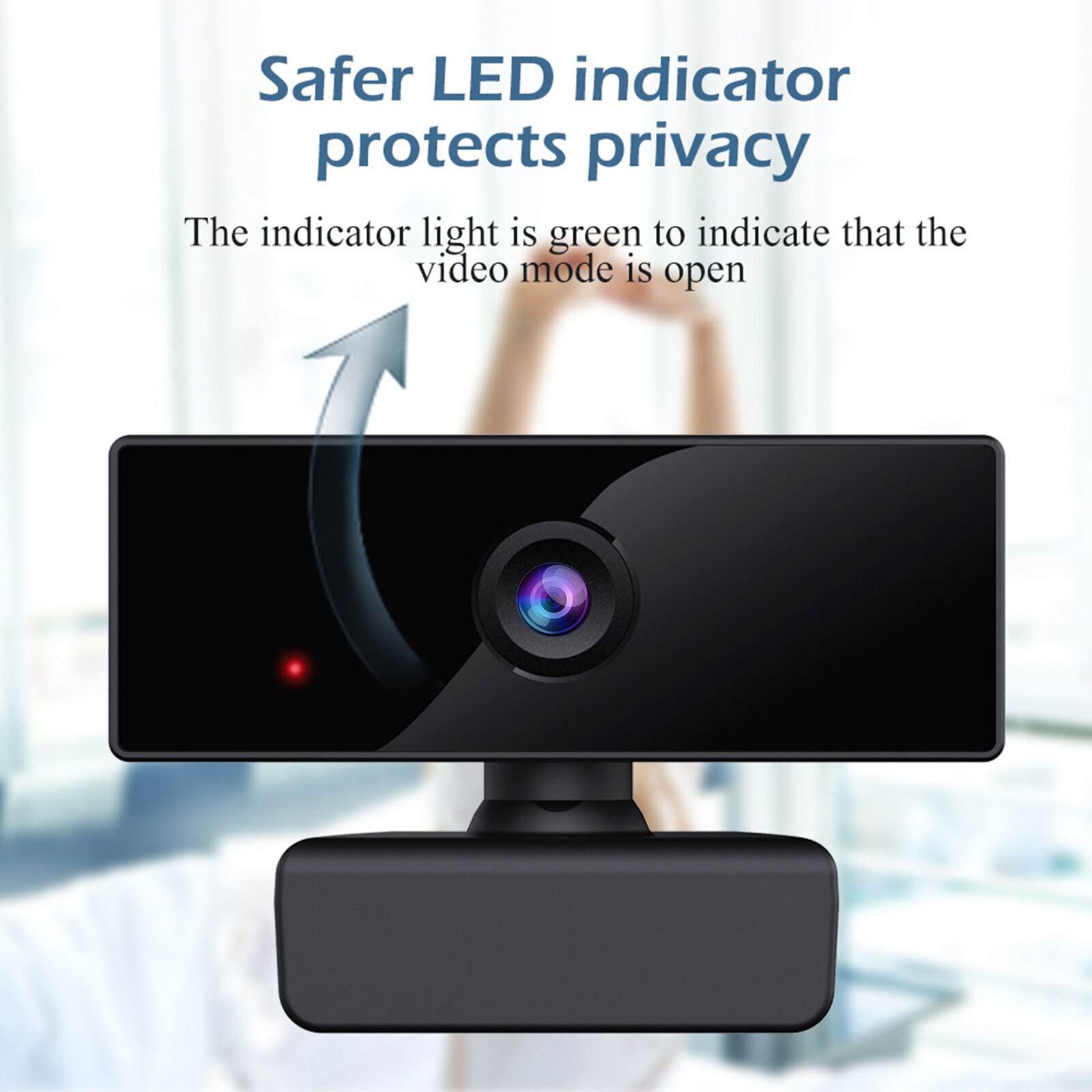 Full HD 1080P USB Webcm Light Correction Noise Canceling Mic Fixed focus Camera