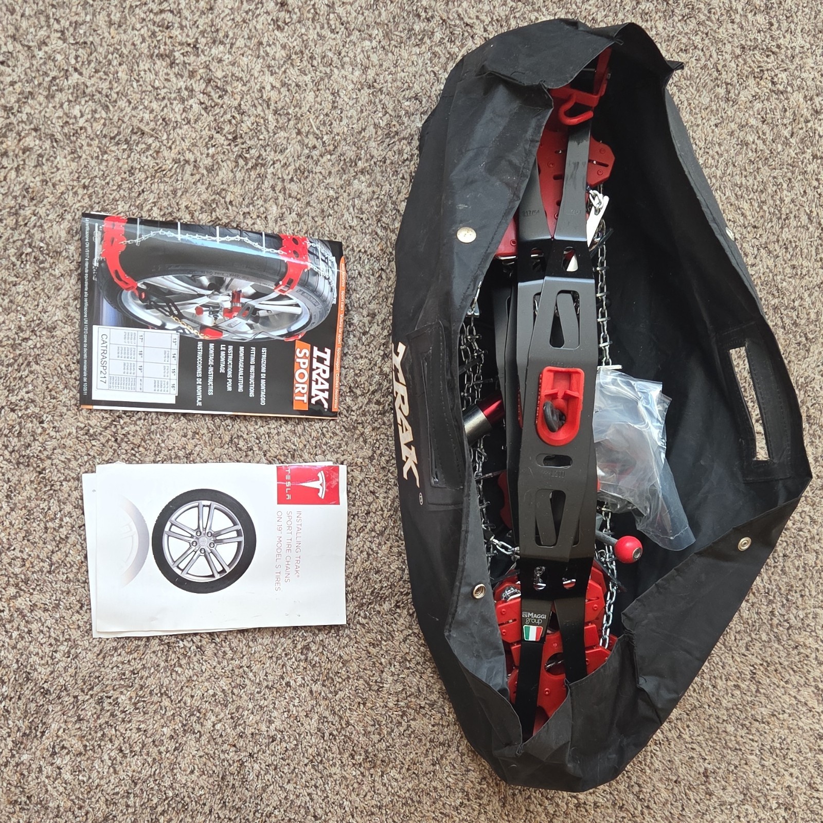 Trak Sport CATRASP217 Tesla Model S 19" Snow Chains