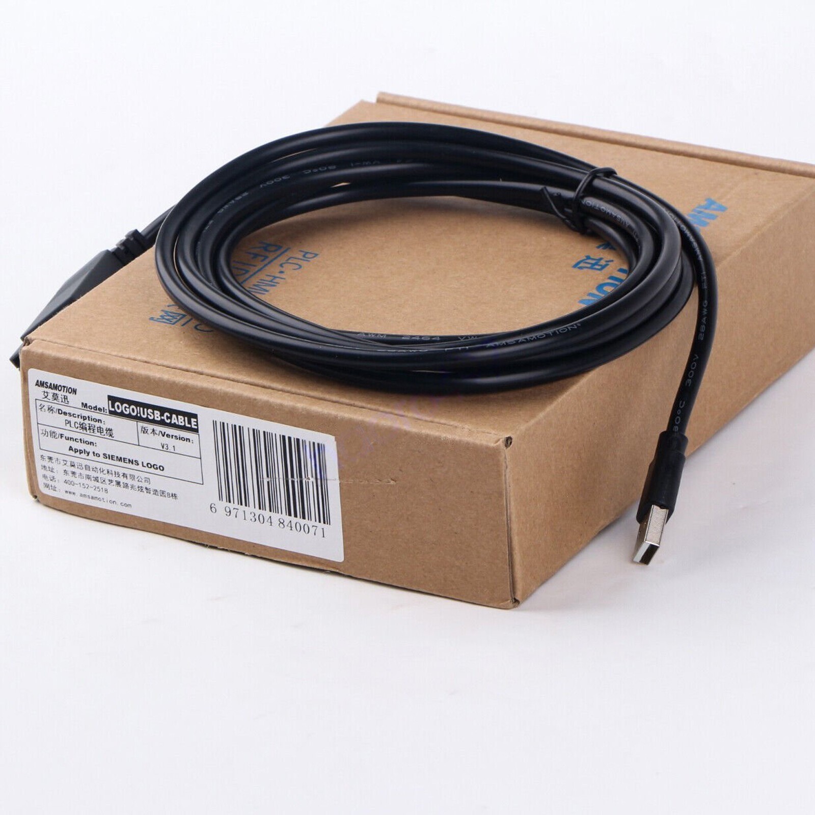 LOGO!USB-CABLE 1PCS Programming Cable For SIEMENS PLC 6ED1057-1AA01-0BA0