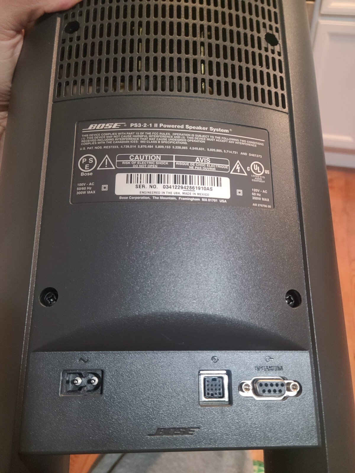 BOSE AV3-2-1 III Media Center w/ PS3-2-1 II Powered Speaker System No Remote