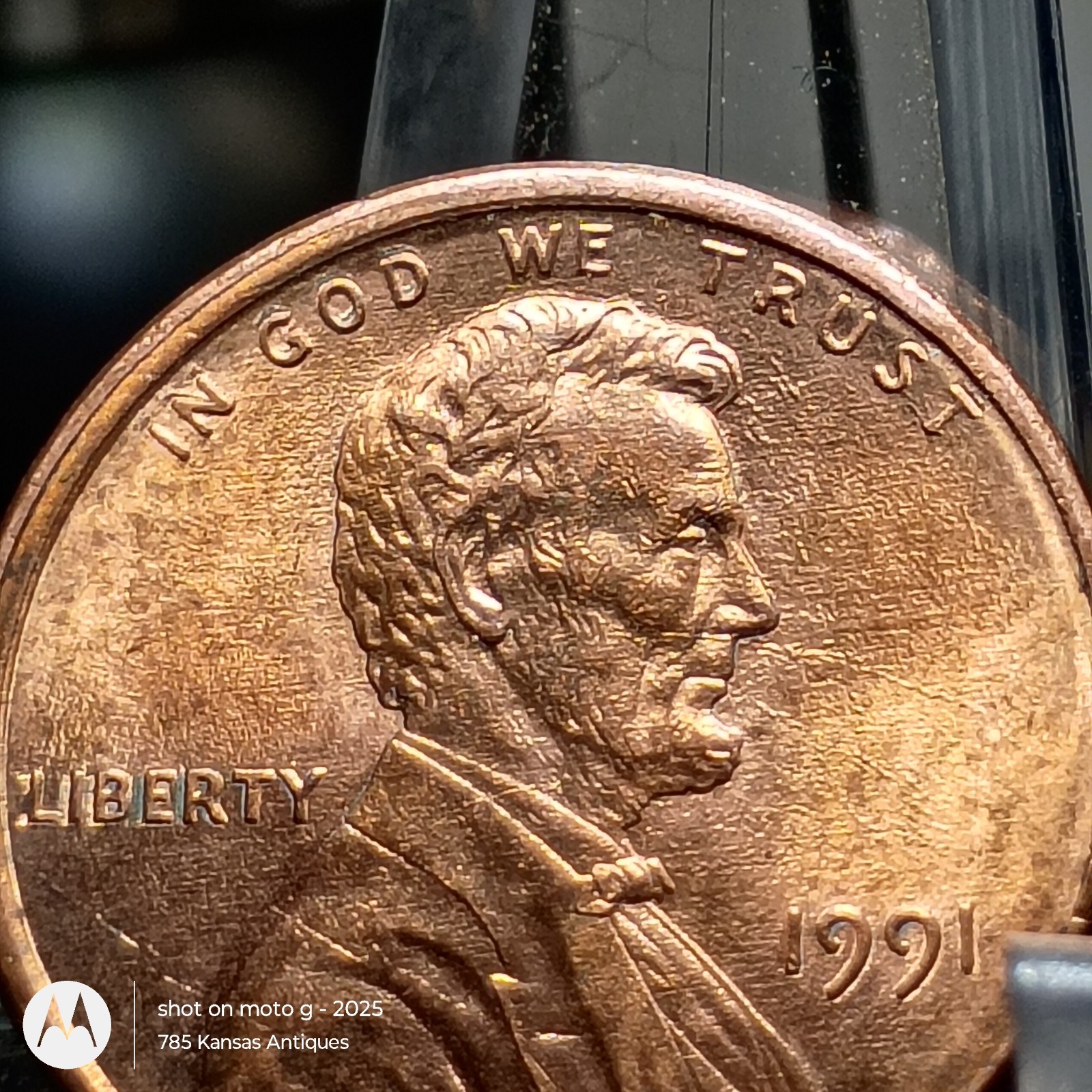 1991 Lincoln Cent BU - TEXTBOOK Machine Doubling & Misaligned Die (MAD) Ref