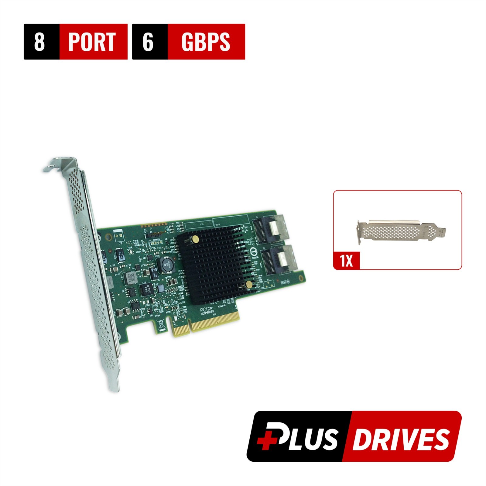 LSI 9207-8i 6Gbs SAS 2308 PCI-E 3.0 HBA IT Mode For ZFS Card Both Brackets