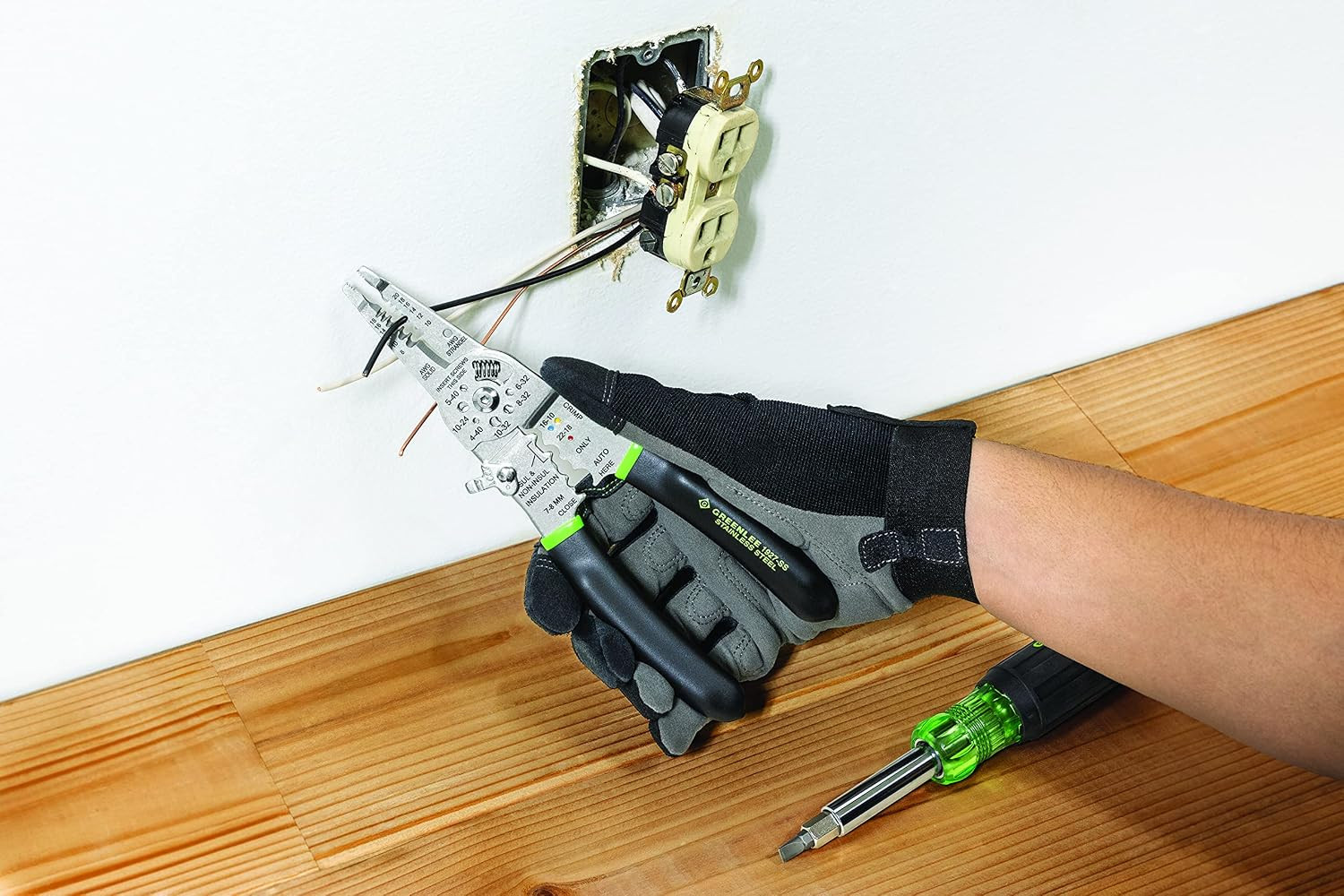 3-Piece Electrician Tool Kit: Wire Stripper, Multi-Tool & Long Nose Pliers