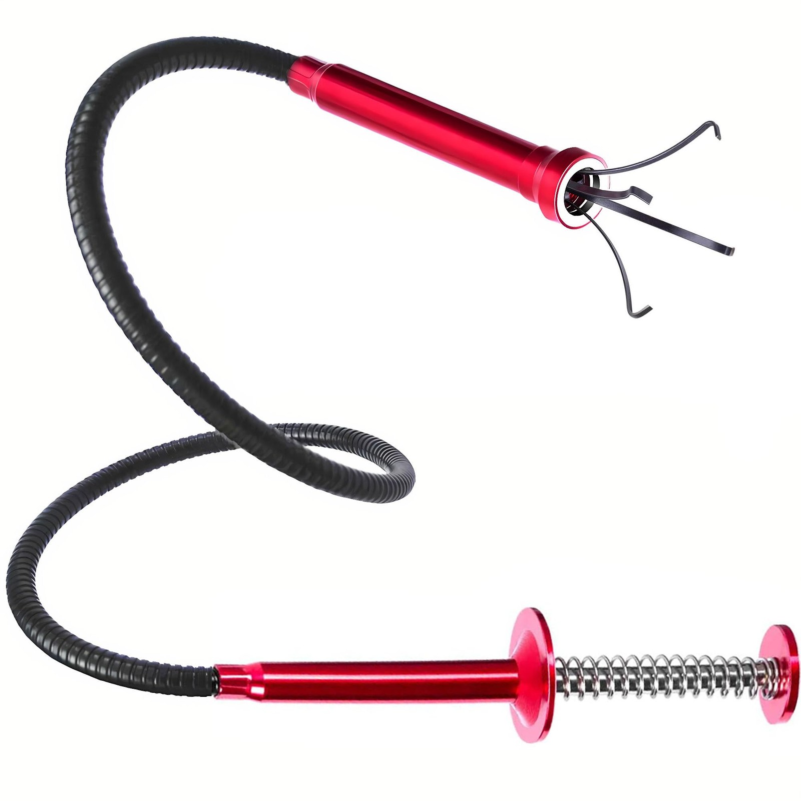 Flexible Magnetic Pickup Tool,Bendable Grabber Tool with 4 Claws & Strong Mag...