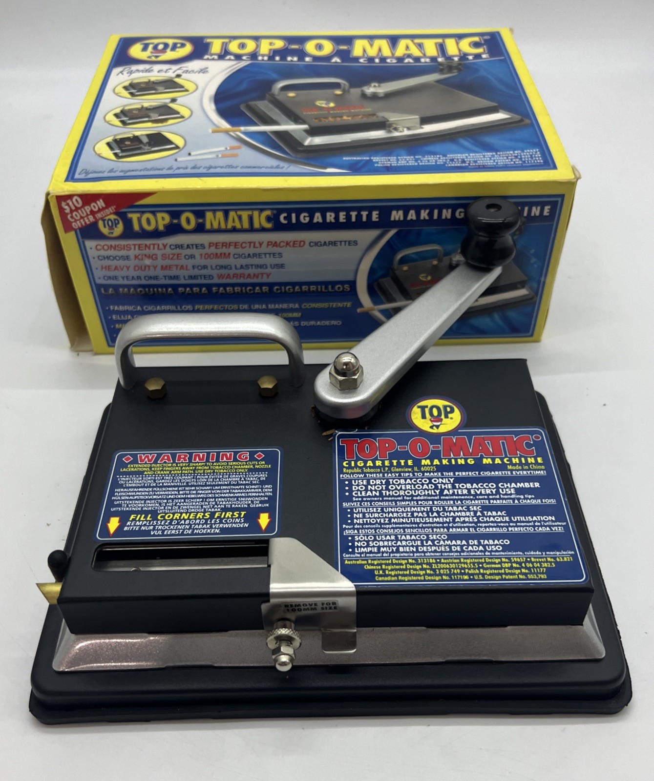 T.O.P. Top-O-Matic Cigarette Rolling Machine