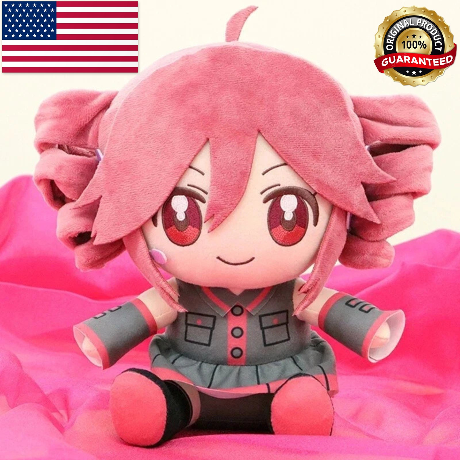 New Kasane Teto Nuipurike Osuwari Plush Doll Mascot Toy 9 Inches High Gift