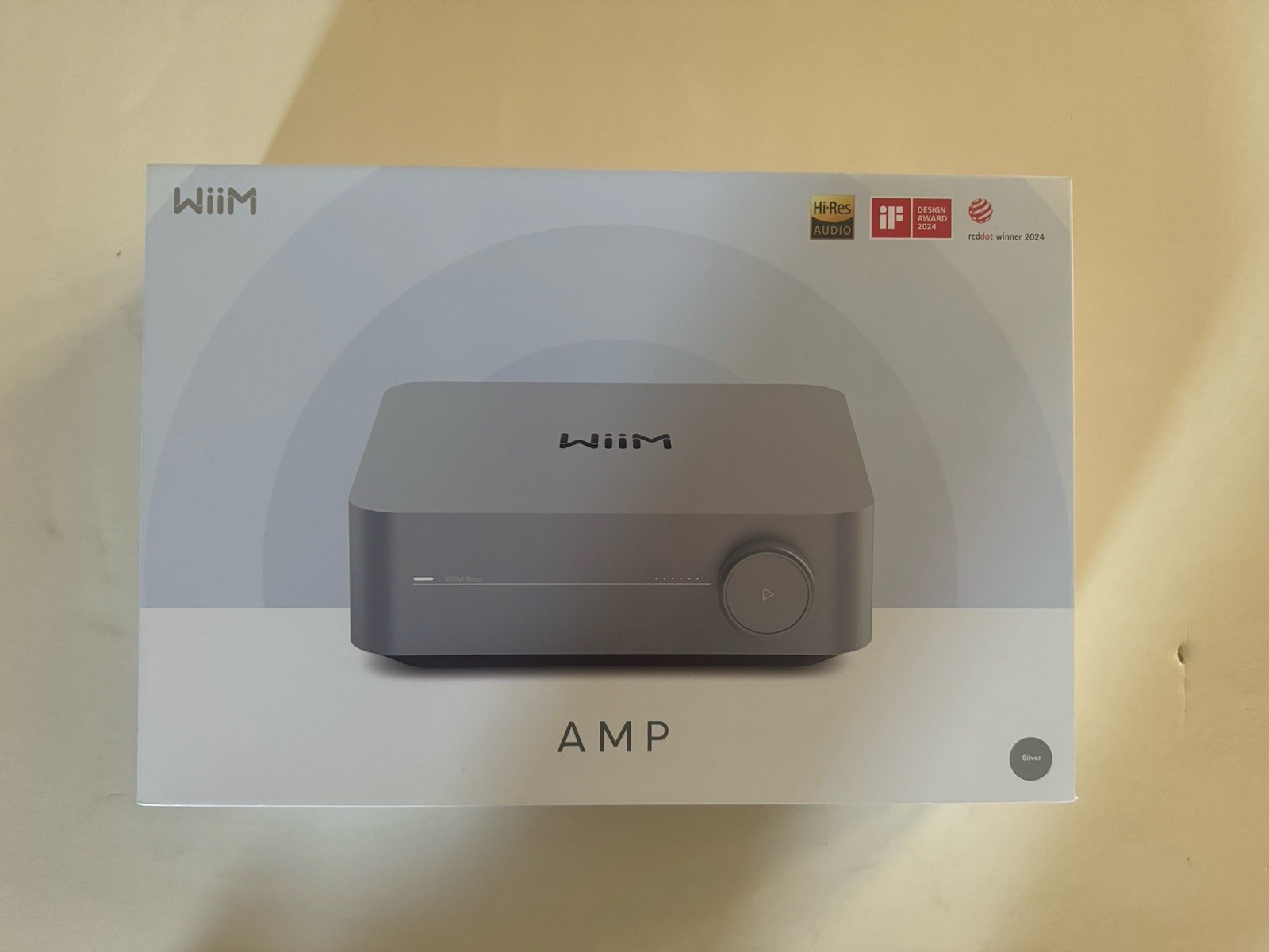 Wiim Amp WiFi 120w x 2 Streaming Amplifier Receiver w/ HDMI - Silver Open Box