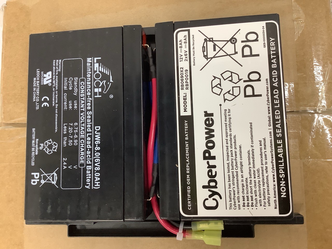 Cyberpower Genuine OEM Replacement Battery RB0690X2