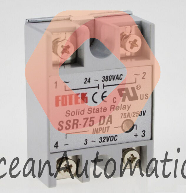 1PCS NEW 24V-380V 75A 250V SSR-75 DA Solid State Relay Module 3-32V DC To AC