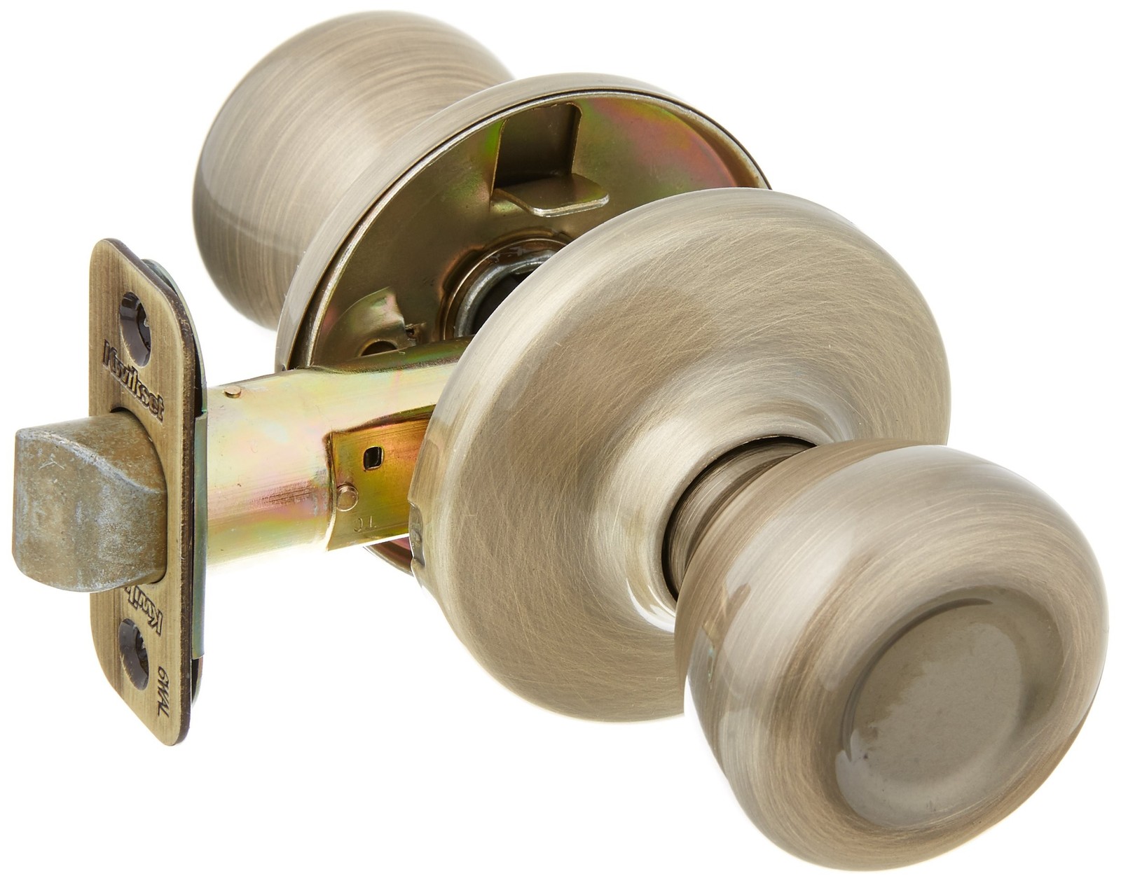 Kwikset 92001-512 Tylo Hall & Closet Knob in Antique Brass 1 Count (Pack of 1)