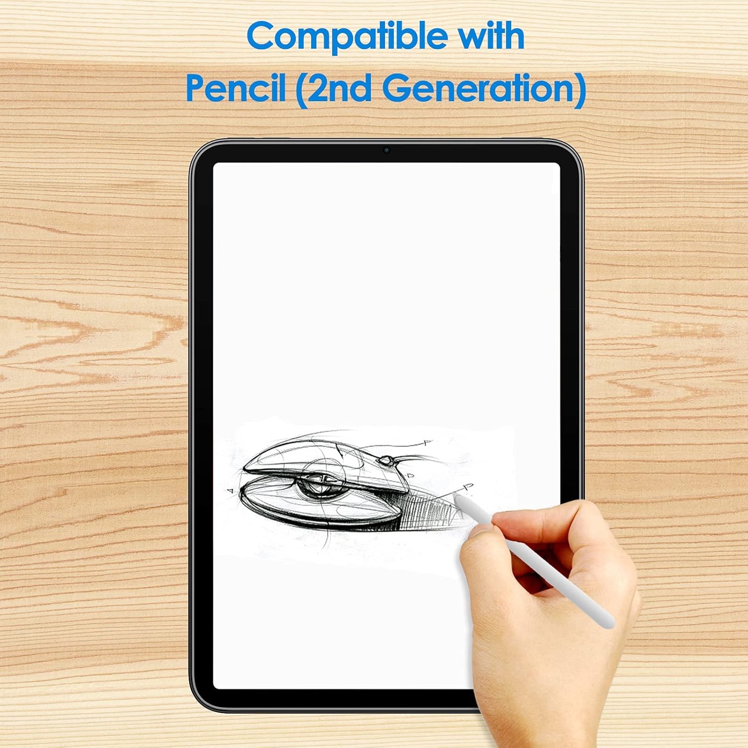 JETech Screen Protector for iPad mini (A17 Pro, 2-Pack, Transparent/Green