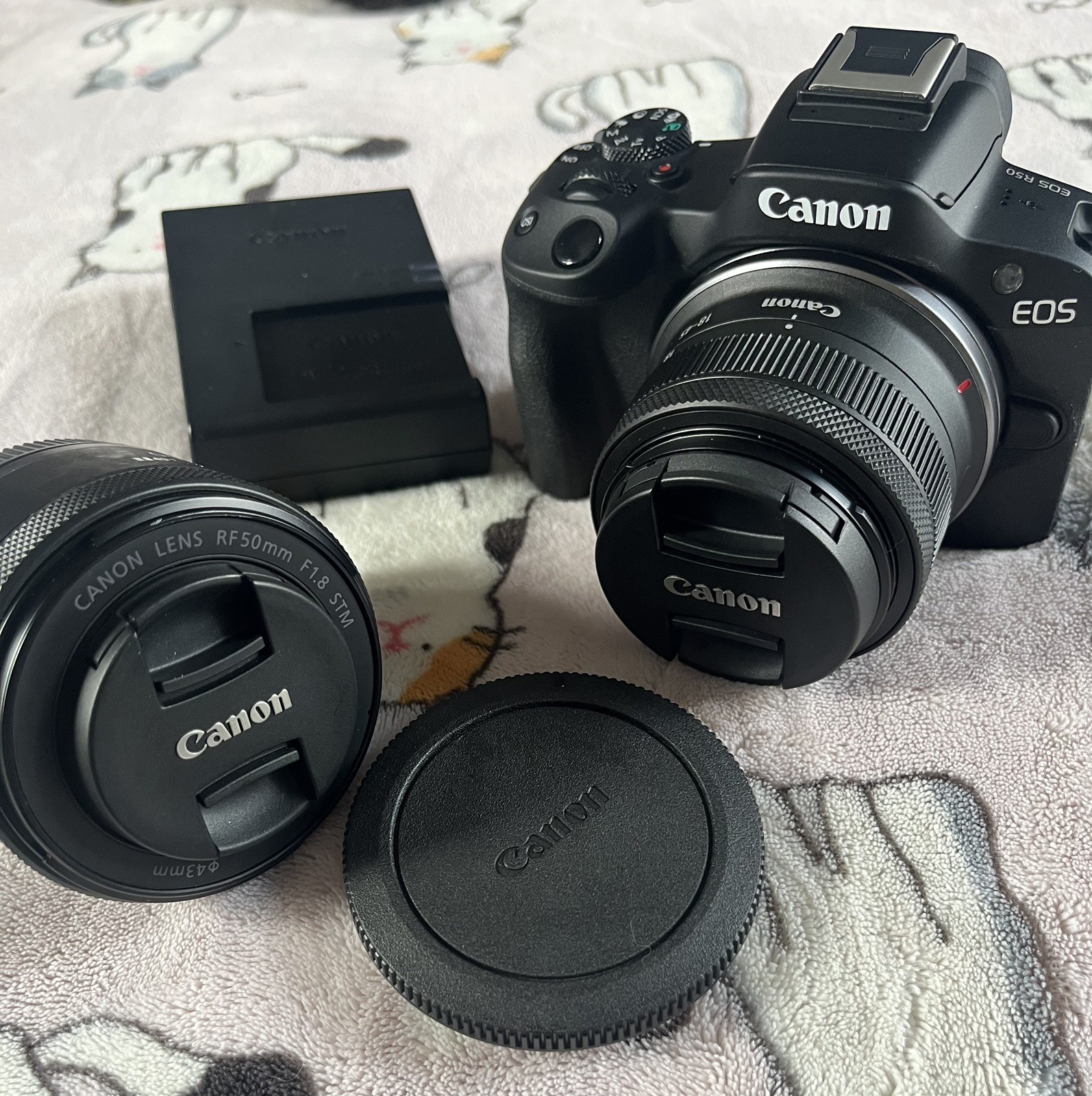 Canon EOS R50 4K Video Mirrorless Camera with accessories *READ DESCRIPTION*