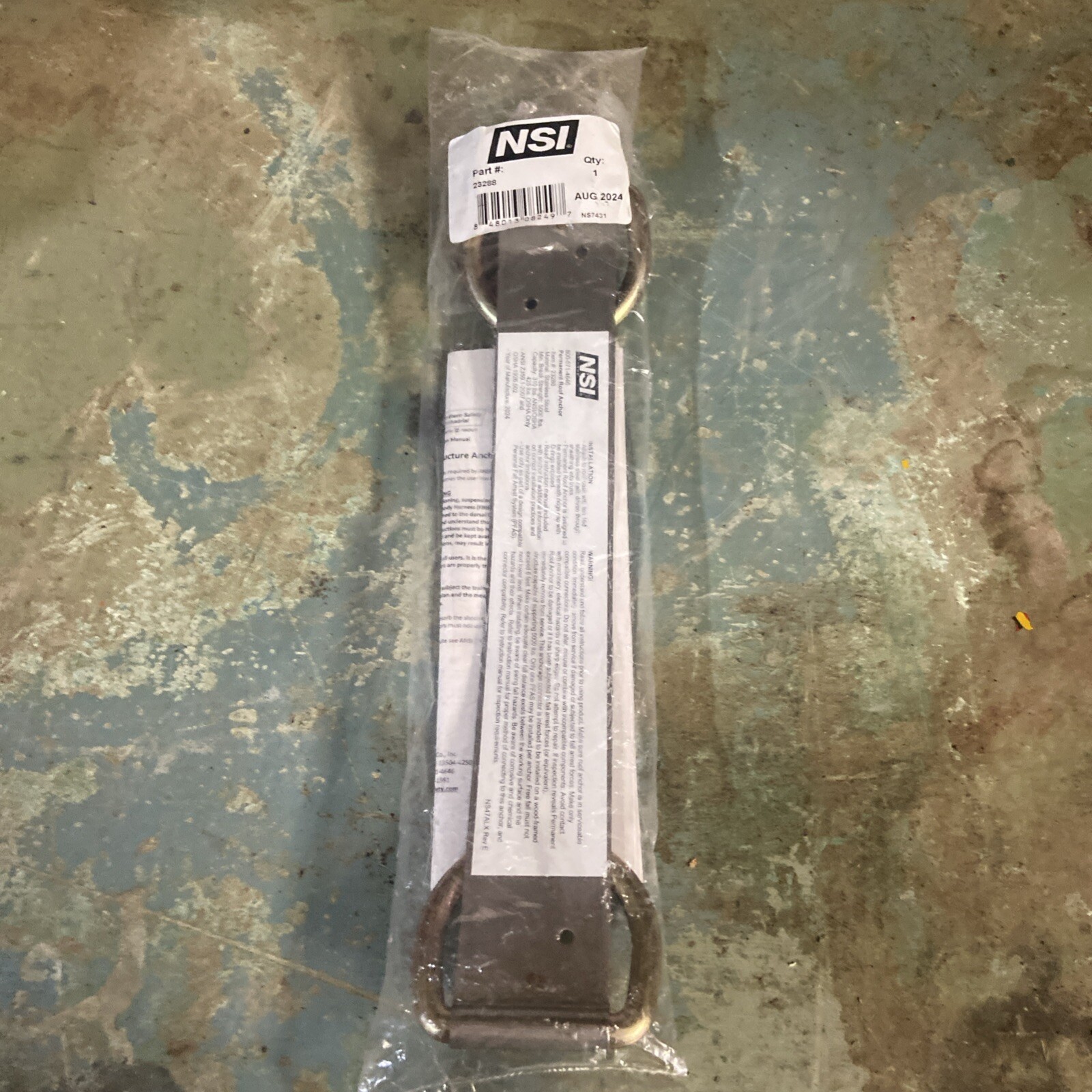 OEM NSI 23288 Permanent Roof Anchor Stainless Steel NS7431