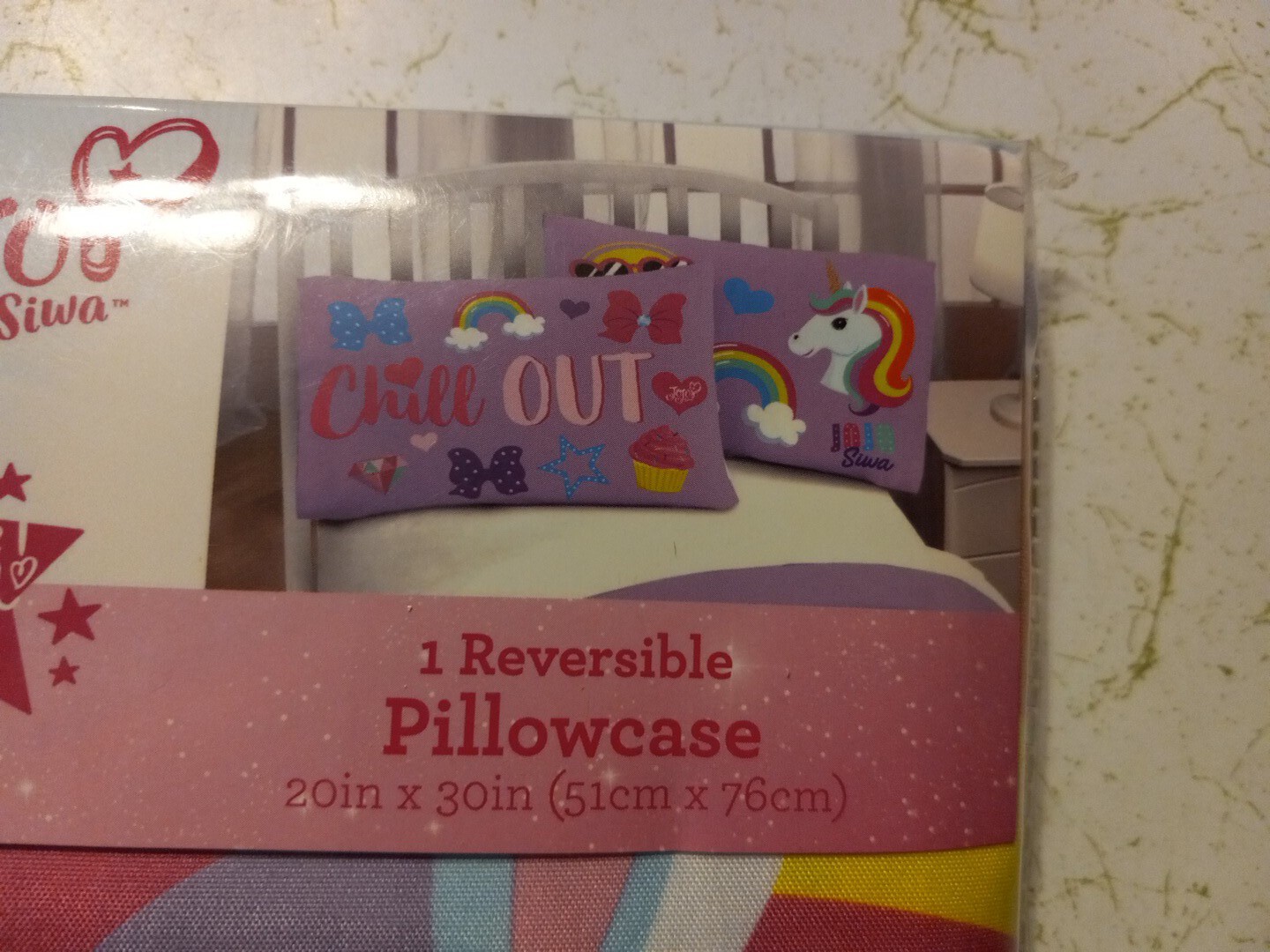 JoJo Siwa Nickelodeon Reversible Pillowcase New