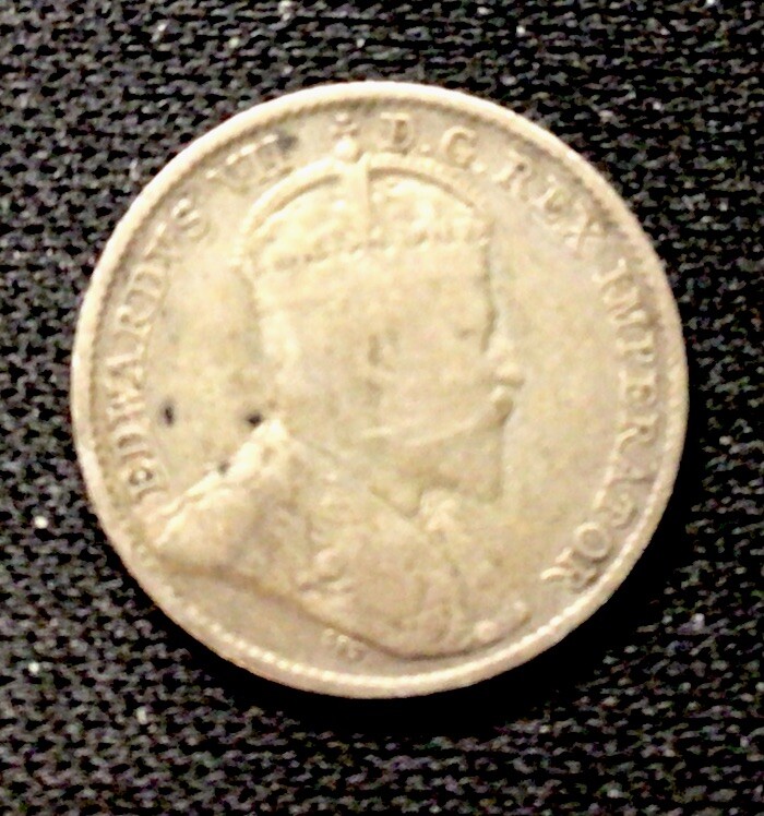 1910 Canada Silver! 5 Cents! ENN Coins