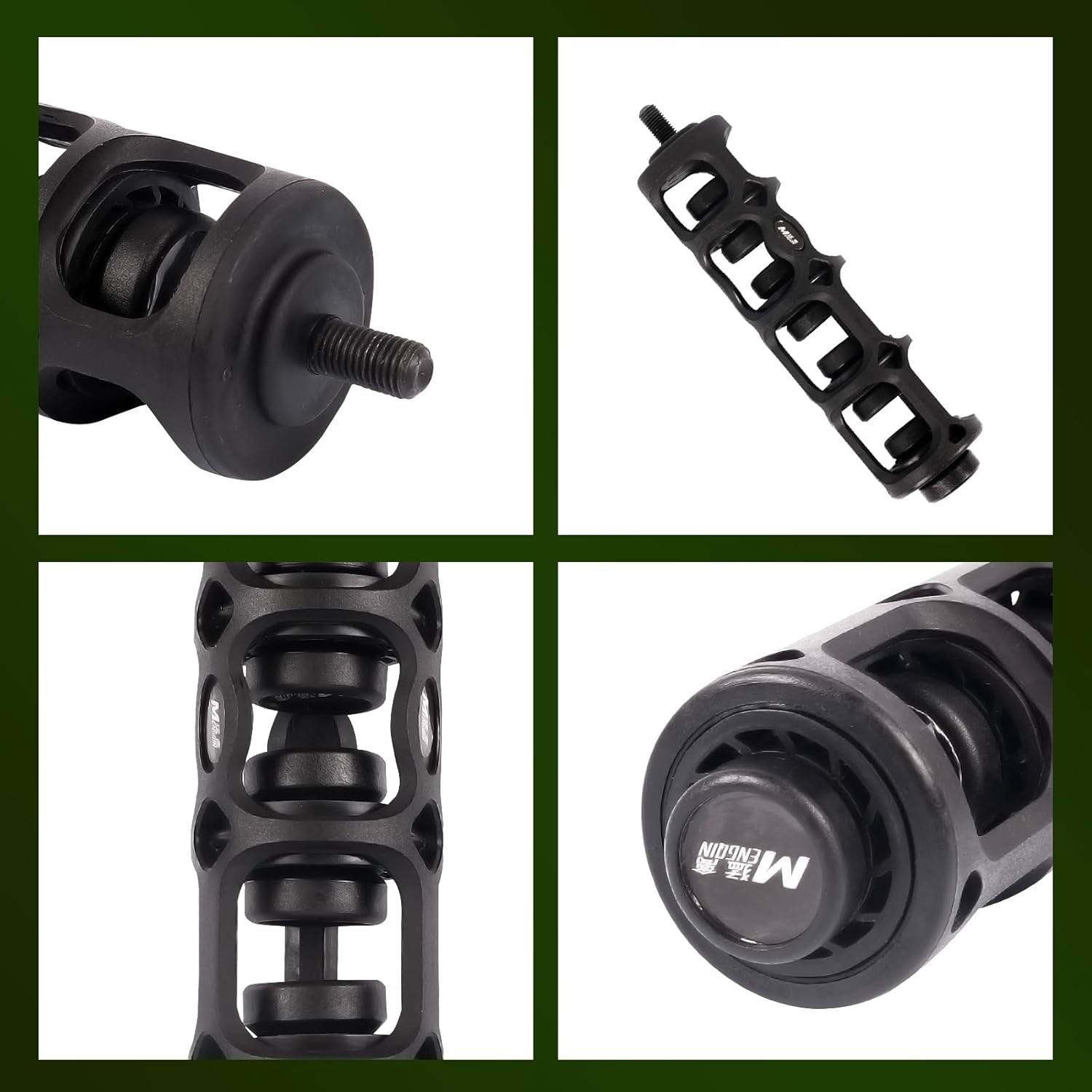 Archery 6" Lightweight Bow Stabilizer - Flexible Coupling Stabilizer for Compoun