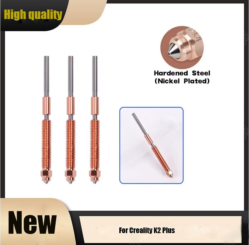 Quick-Swap Hardened Steel Nozzle Kit For Creality K2 Plus 3D Printer 0.2-1mm HAU