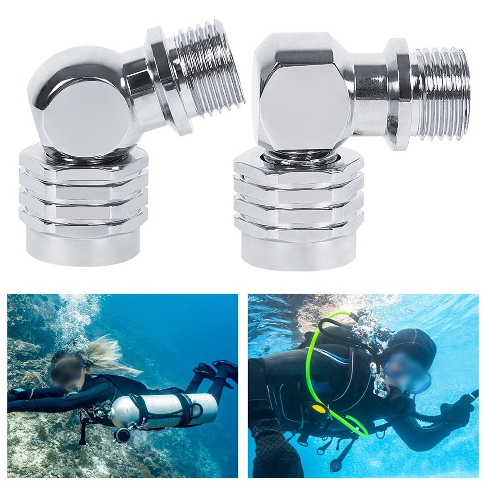 Swivel Adapter for Scuba Regulator For Hose 90 Degree and 110 Degree Styles
