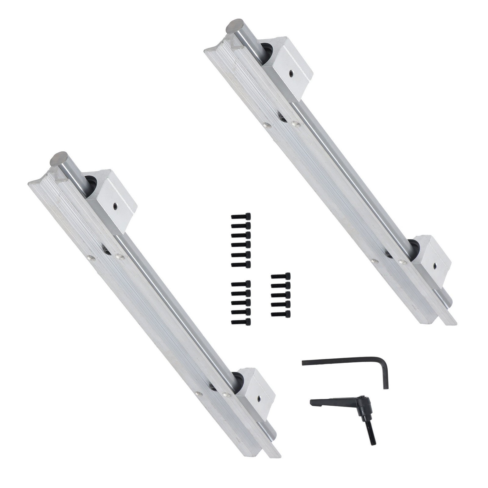 New 2Pcs SBR16-400mm Linear Bearings and 4PCS SBR16UU Carriage Bearing Blocks