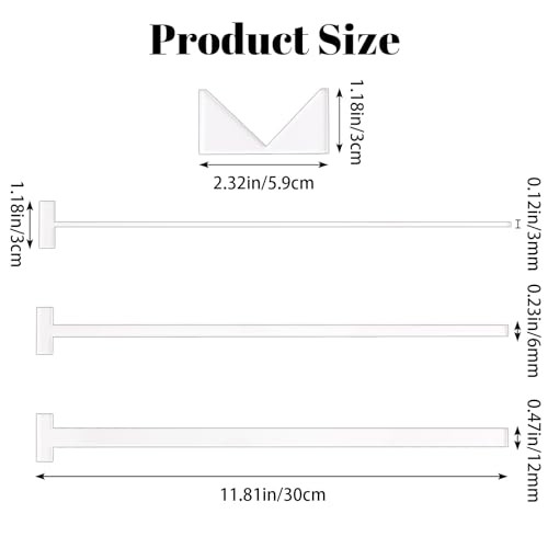 Acrylic Book Binding Guide, 4 Pcs Book Cover Guide Tool Book Binding Ruler