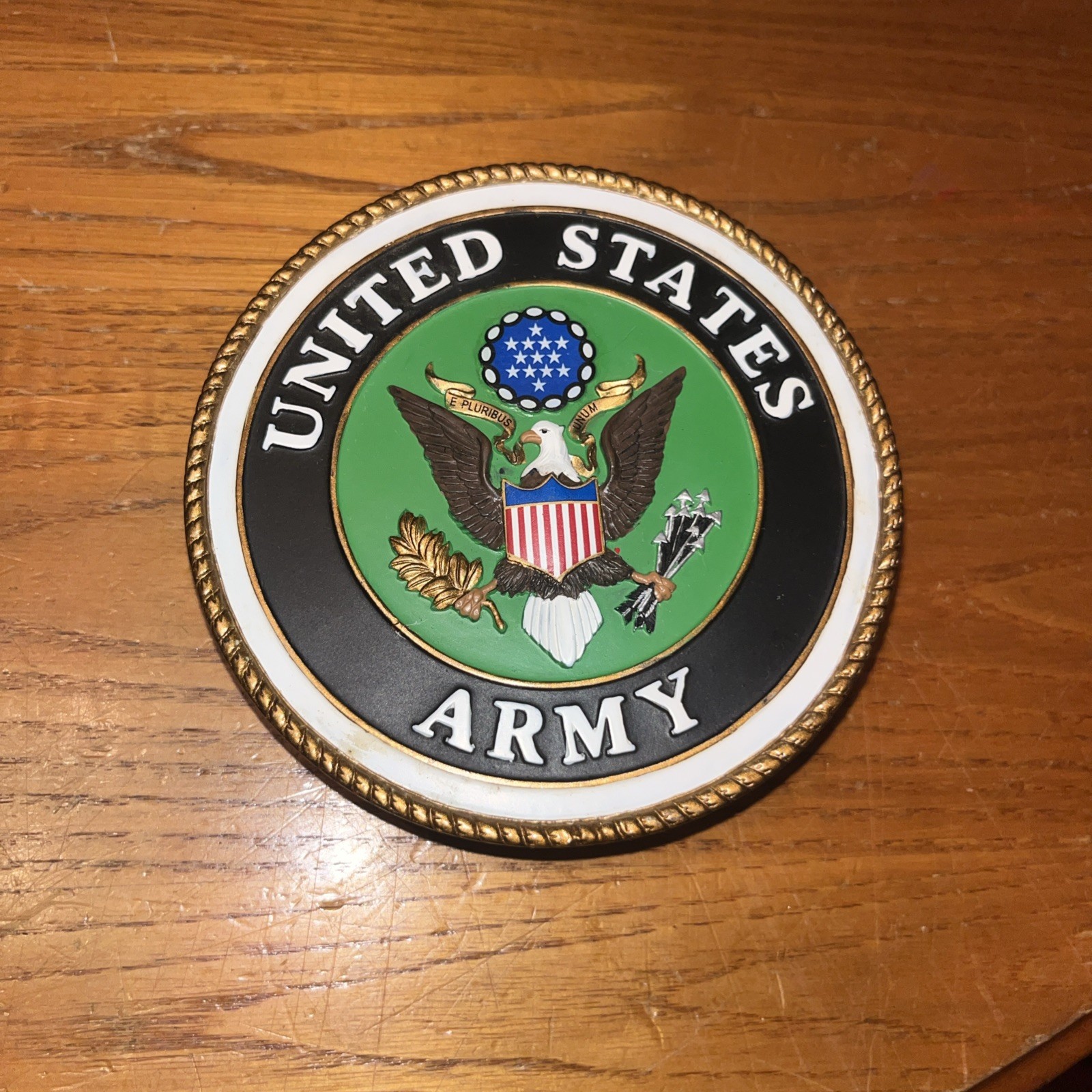 Department Of The US Army Plaque Emblem By Life Symbols Hand Painted 2007