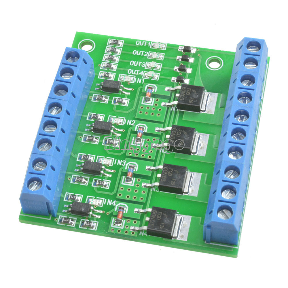 1x trigger switch module 4-way FET MOS DC control for PWM motor pump LED