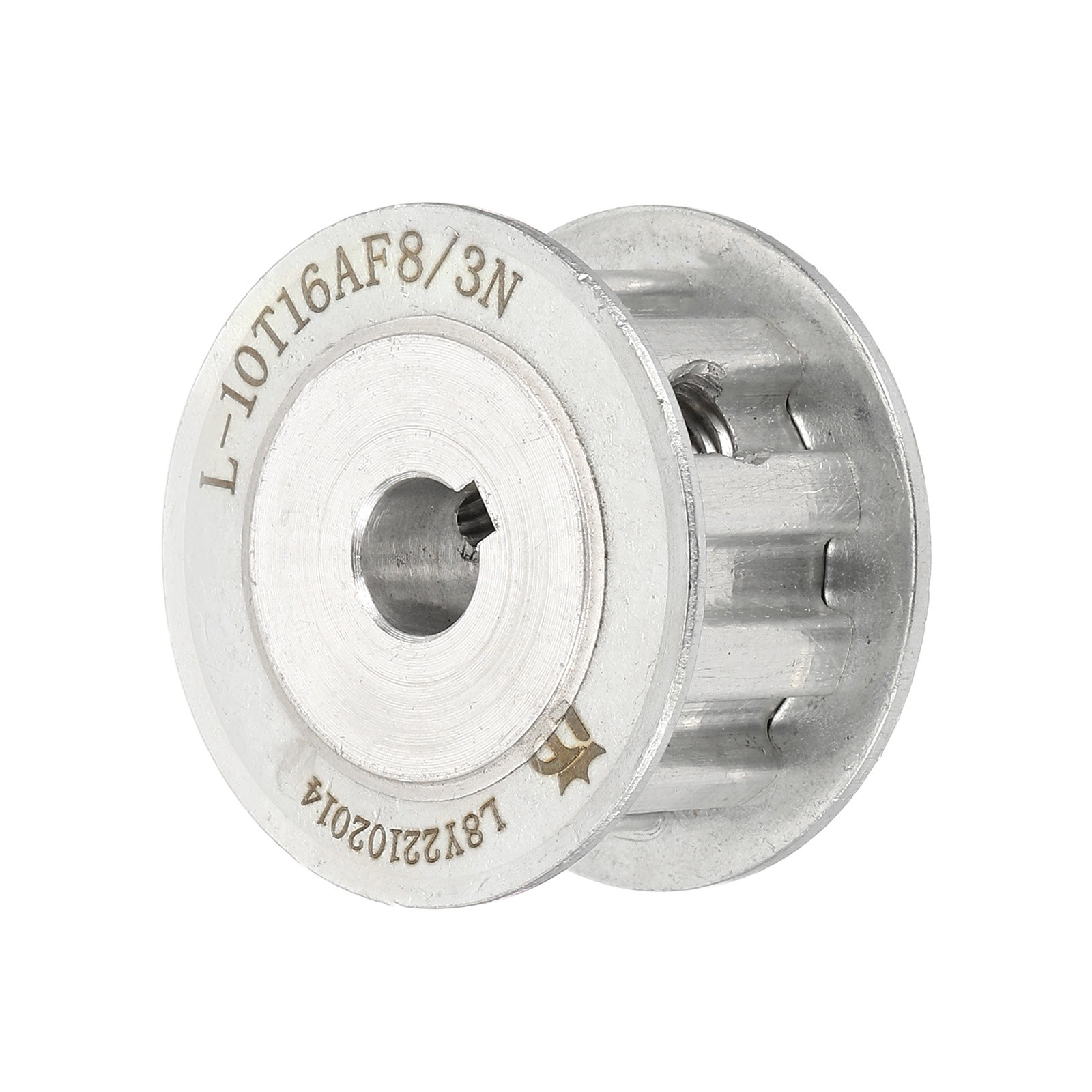 P10L050-B8/3*1.4 L-type (3/8" Pitch) Timing Belt Pulley 10T 8mm Bore for 0.5"