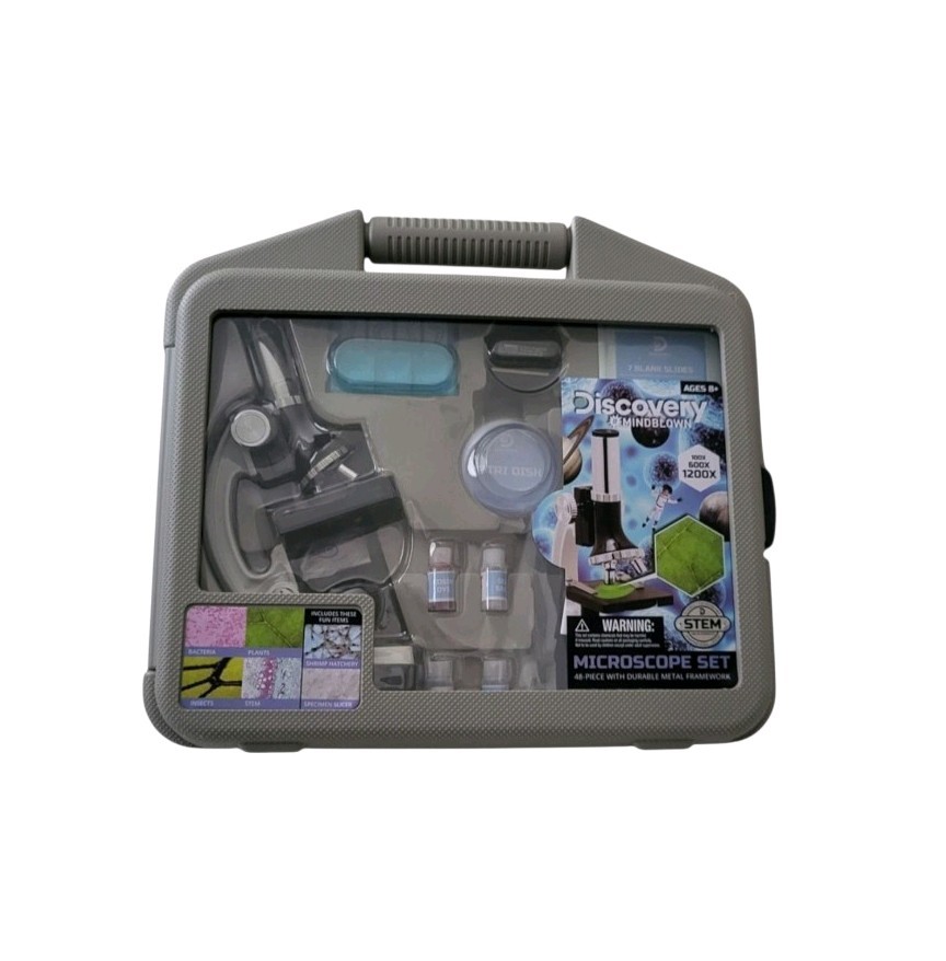 NEW Discovery Mindblown Kids 48pc Microscope Set