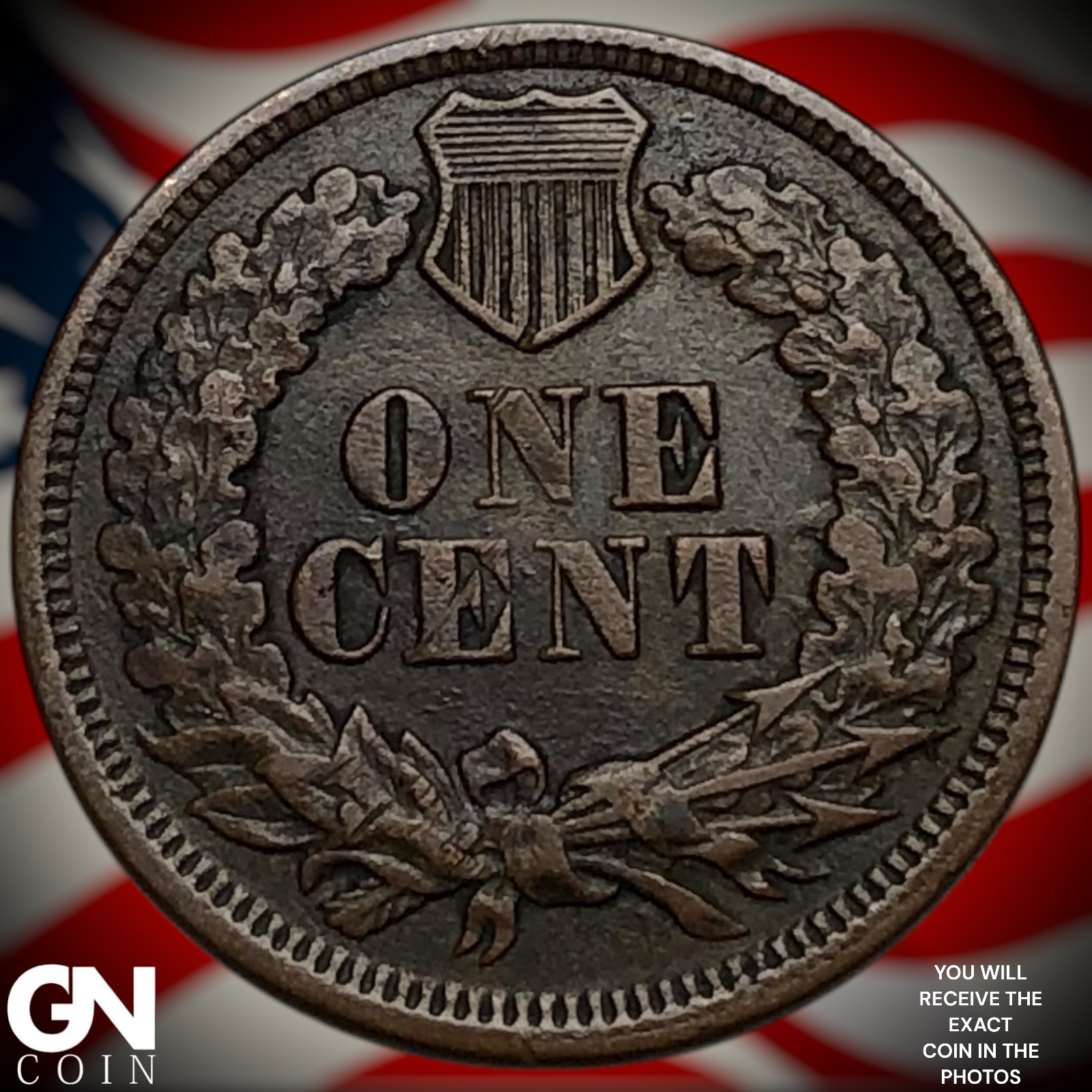 1865 Indian Head Cent Penny Z5799