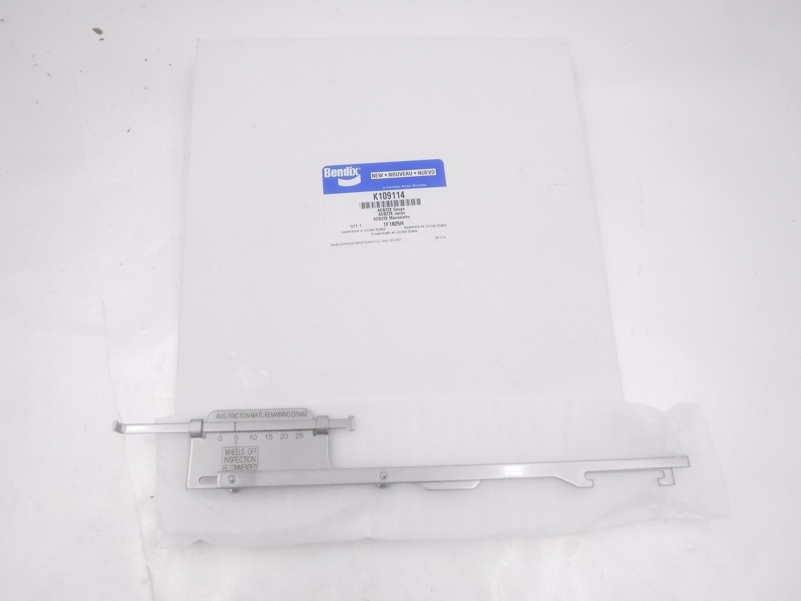 Bendix Air Disc Brake Rotor & Brake Pad Wear Indicator K109114