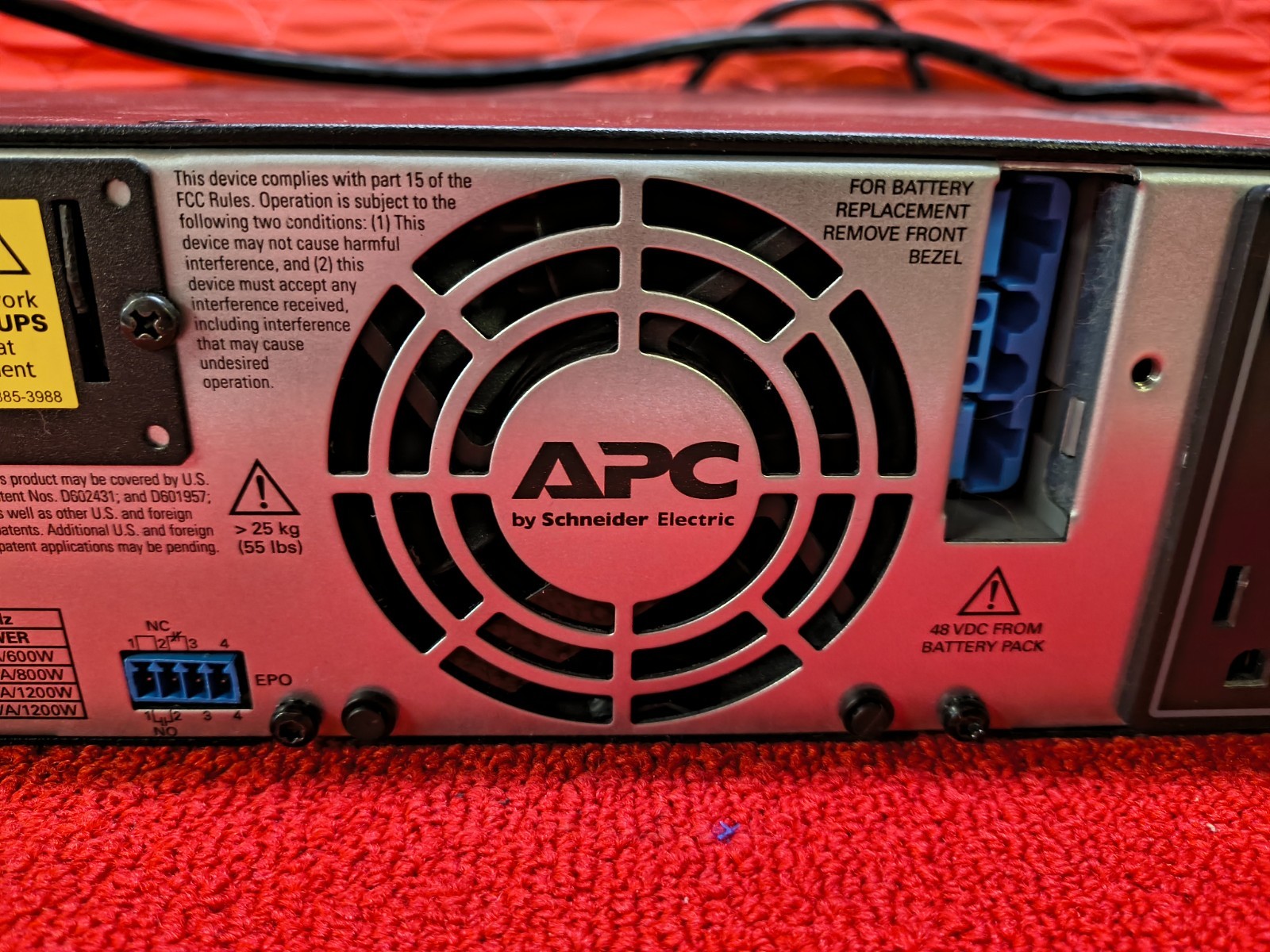 Used APC Smart-UPS SMX1500RM2U Rackmount UPS Good Condition Missing Batteries
