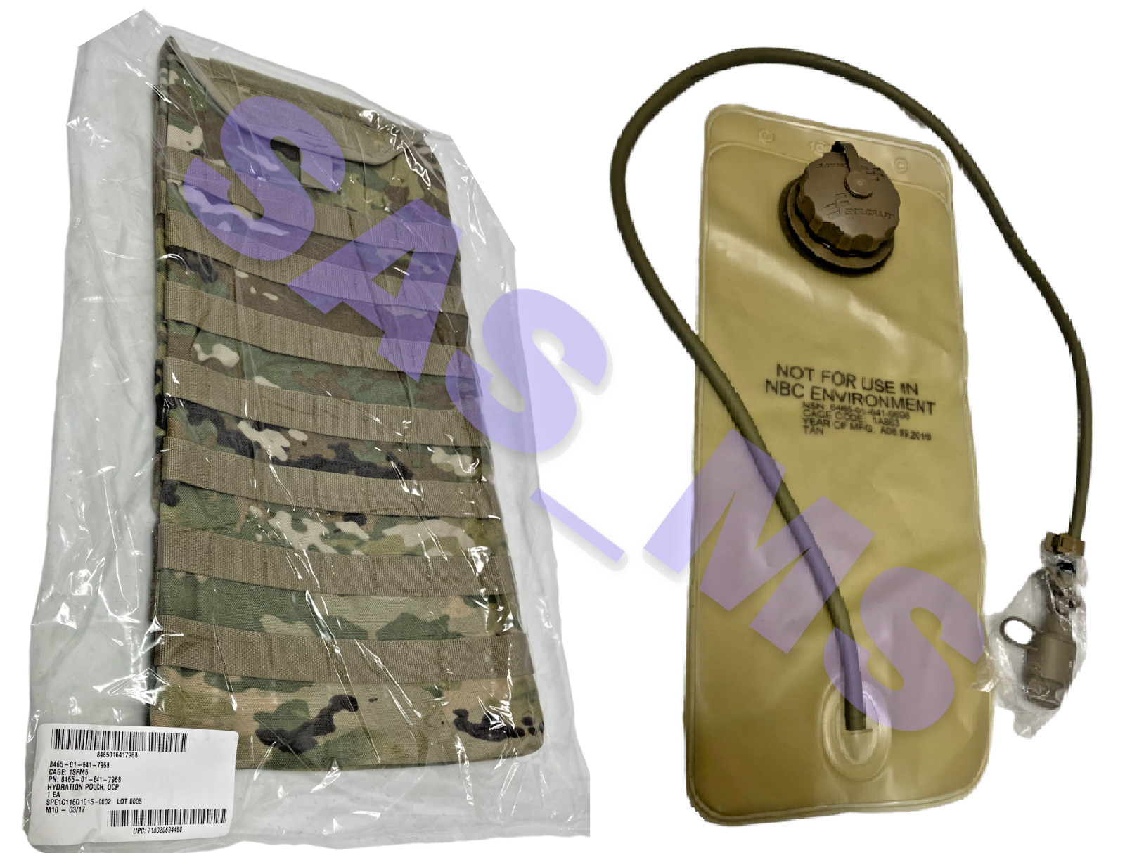 OCP W2 SCORPION IMPROVED MOLLE MEDIC SYSTEM HYDRATION POUCH W/ SKILCRAFT BLADDER