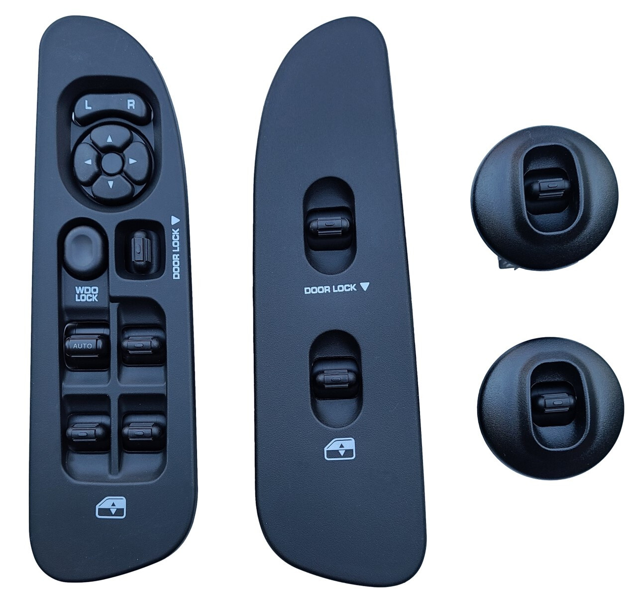 SWITCHDOCTOR Fully Assembled Window Switch set for 2002-2008 Dodge Ram (Black)