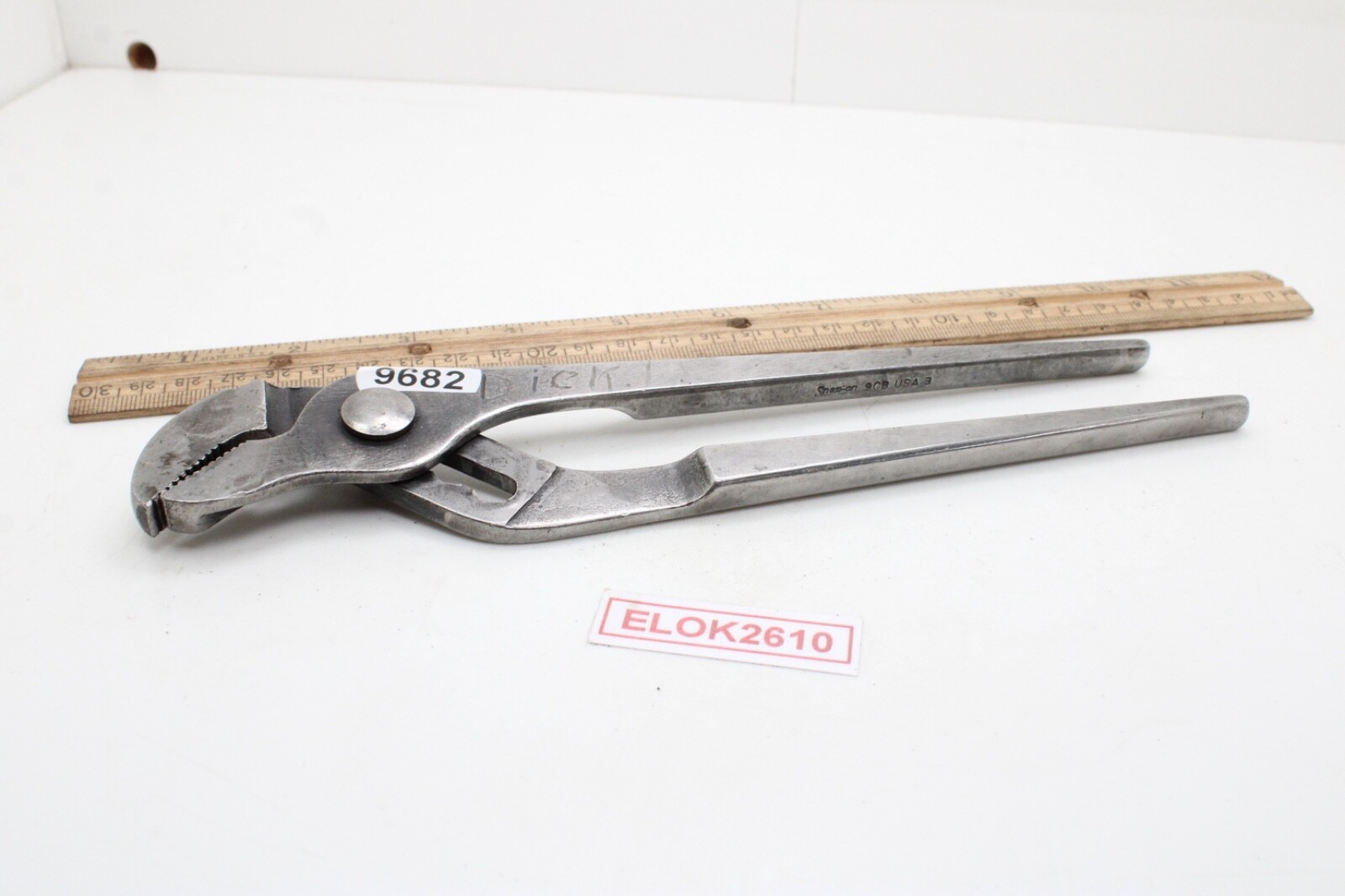 Snap On 9-Cb 9" Long Tongue & Groove Plumbers Pliers USA