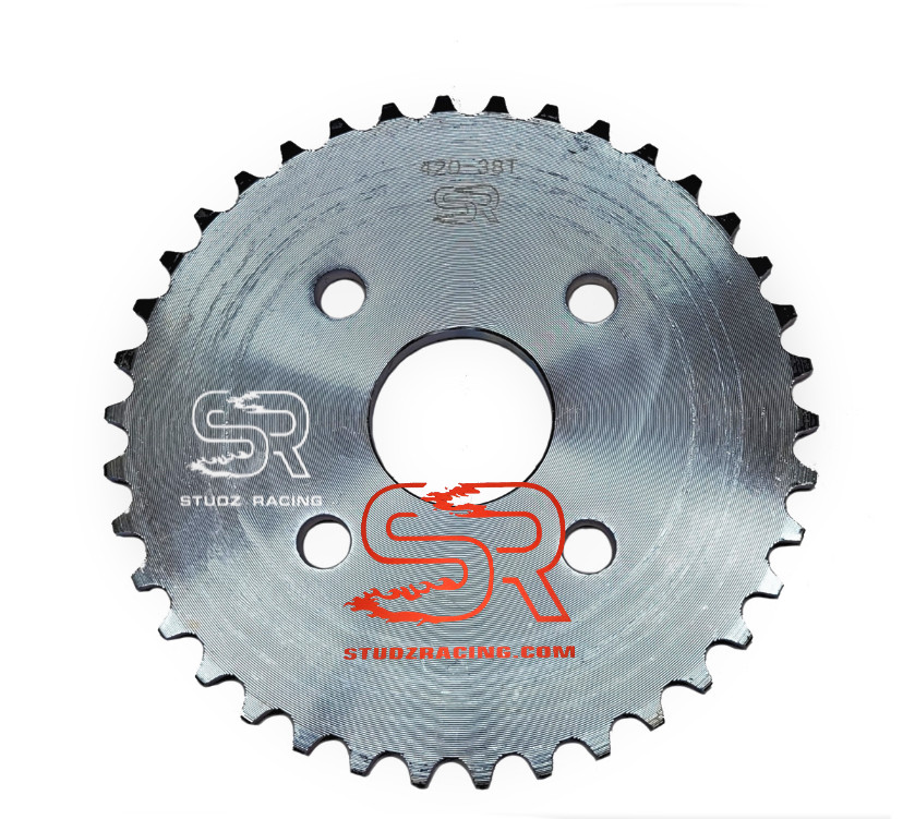 38T Top End 420 Chain Mini Bike Sprocket: Coleman, Baja Warrior, Trailmaster