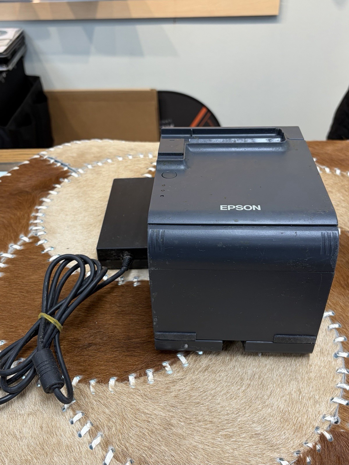 EPSON TM-T90 POS Thermal RECEIPT PRINTER M313A w/ USB & Ethernet + PWR SUPPLY