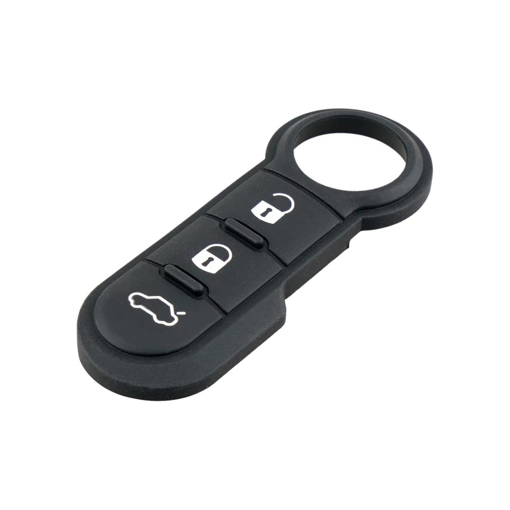 3-Button Remote Key Fob Rubber Key Pads 6000628384 For Fiat 500 500X 500L 07-20