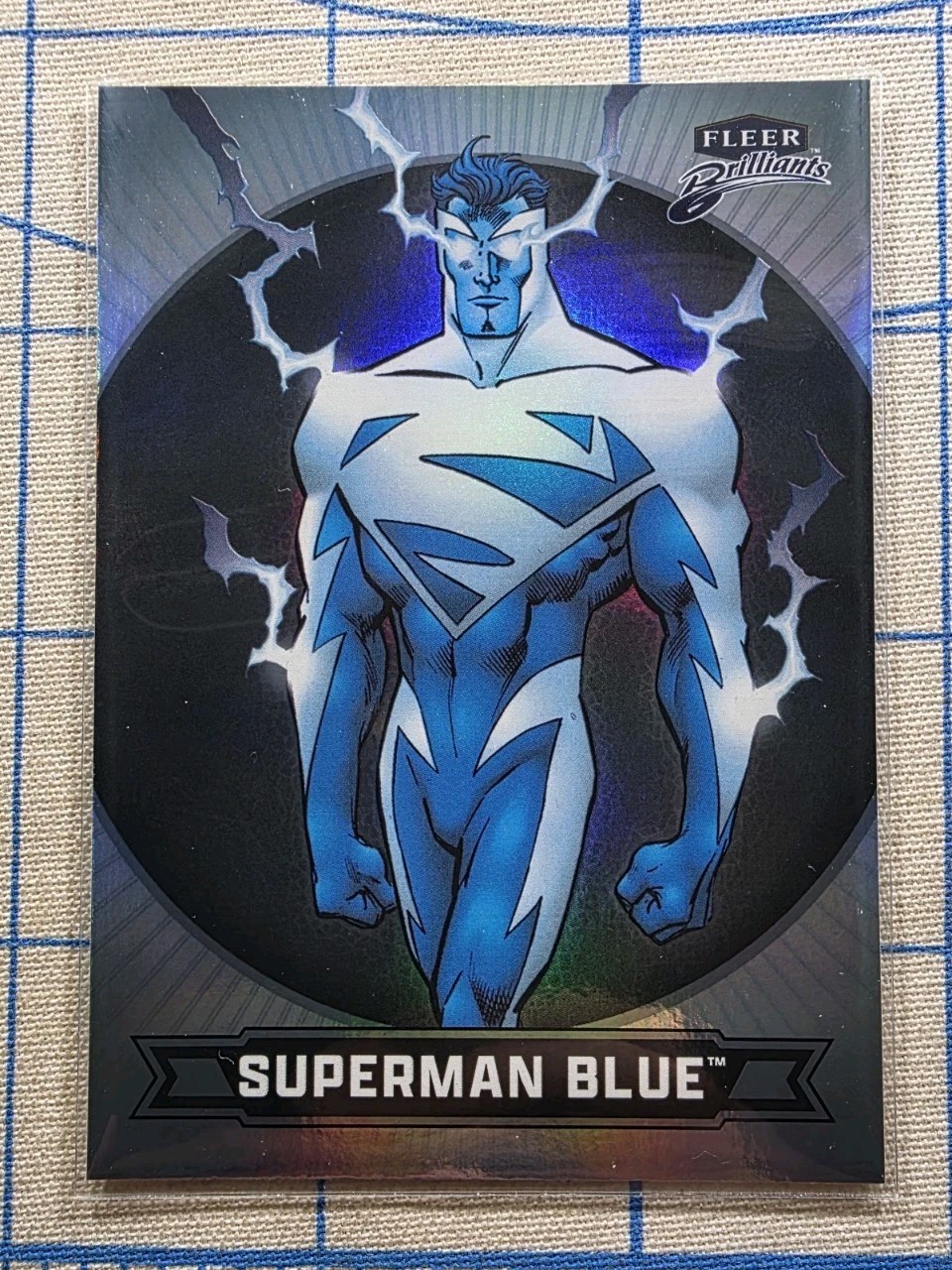 Fleer Brilliants - Superman Blue #25 Regular Base - DC Comics Card