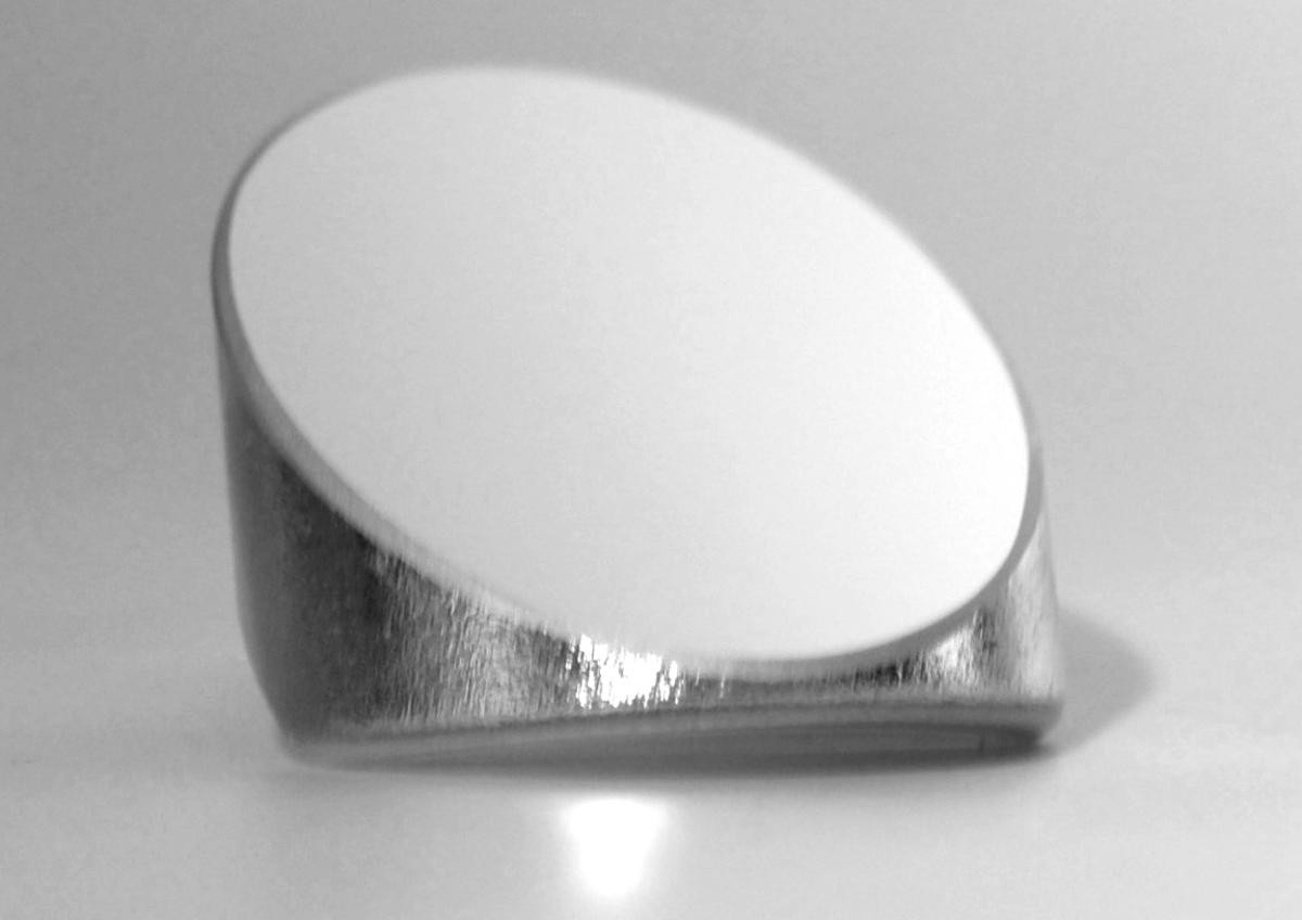 Elliptical MIRROR, 44.9 mm x 31.7 mm x 10mm Thick, Cutaway