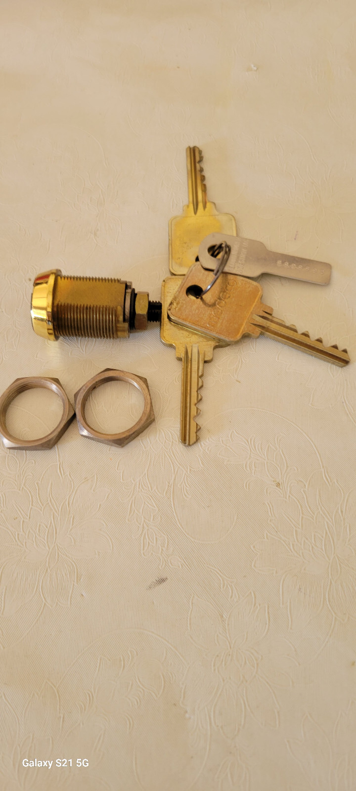 LOCK  MEDECO  S72P NEW-3 KEYS- 7/8" BODY LENGTH-BLK FRONT-FREE SHIPPING USA-UL