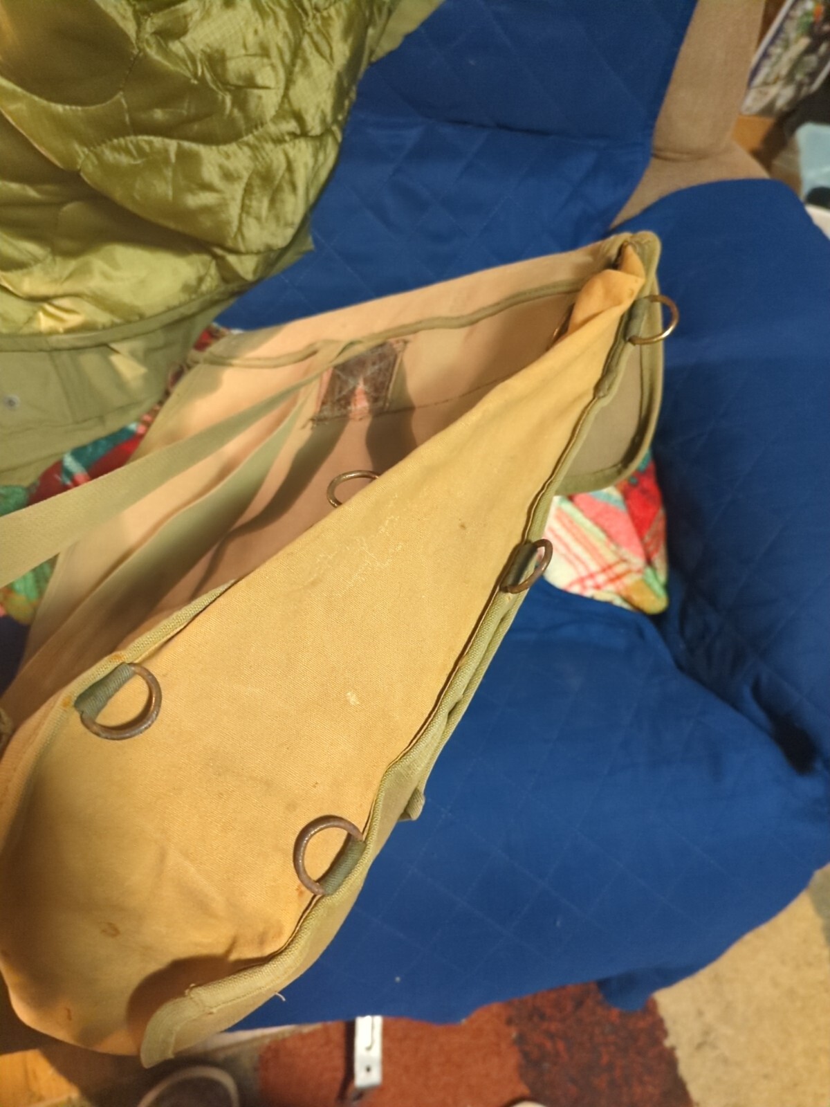 Vintage US Military Bag Roll Tool D-1888 Distressed Pack Gear Case Backpack
