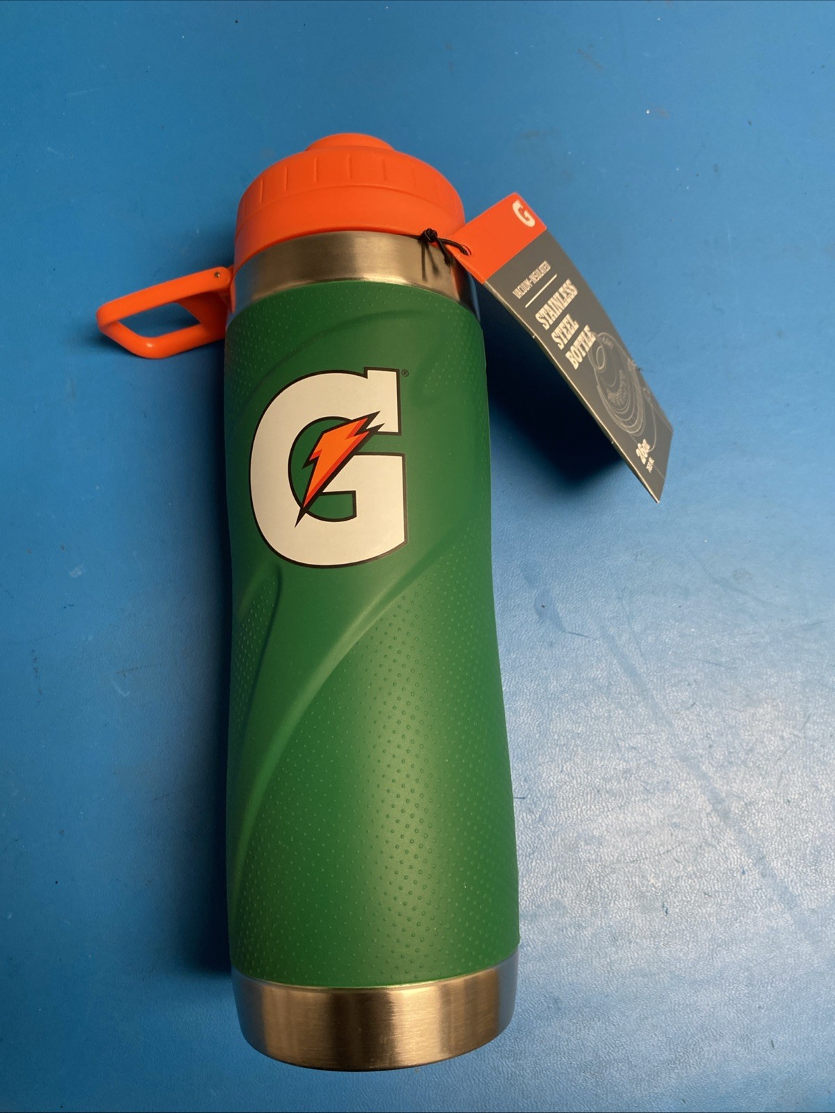 Gatorade Premium Stainless Steel 26oz Water Bottle Vacuum Insulated Green