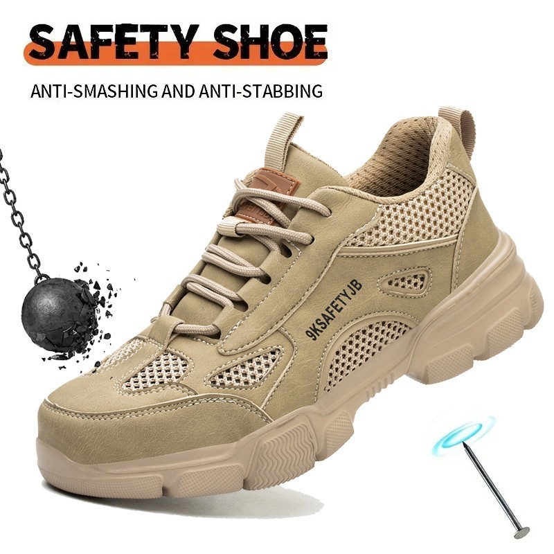 Mens Safety shoes Steel toe work Boots work sneaker Botas De Trabajo Para Hombre