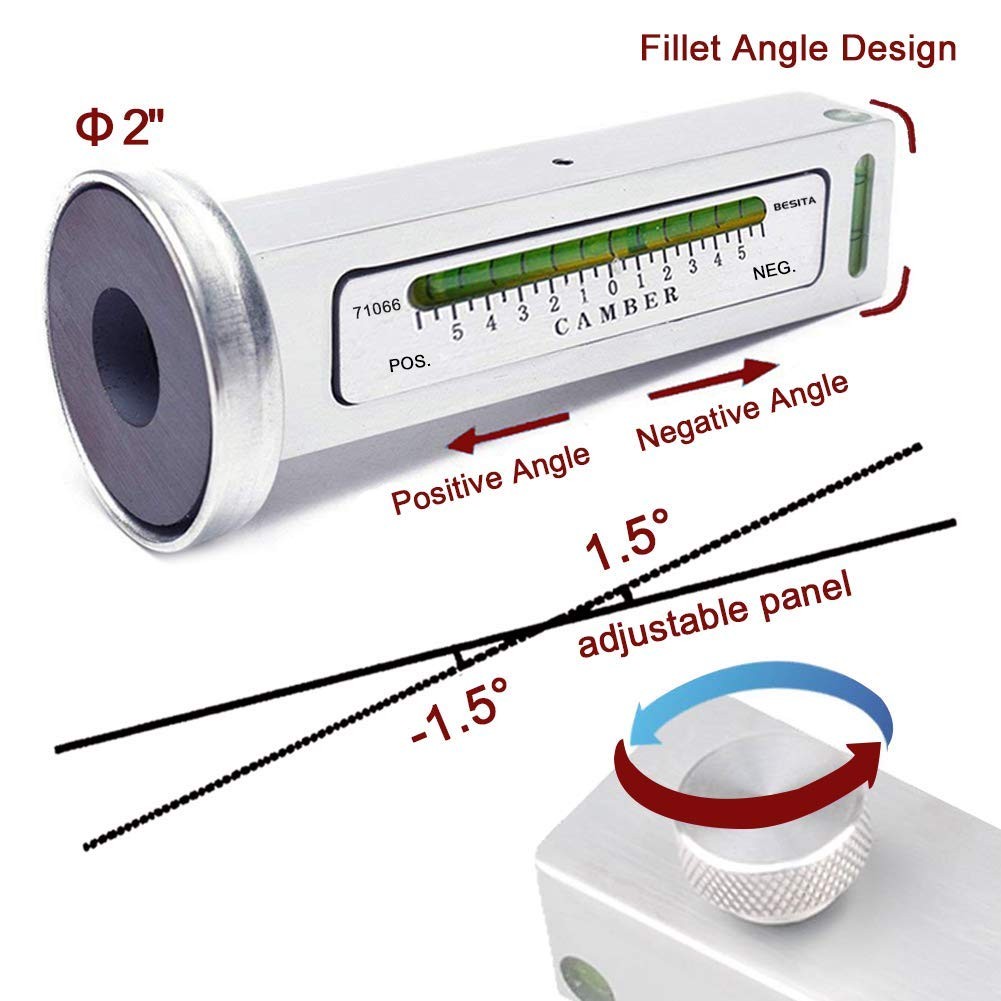 Adjustable Magnetic Gauge Tool Camber Alignment Tool Strut Wheel Alignment Tool