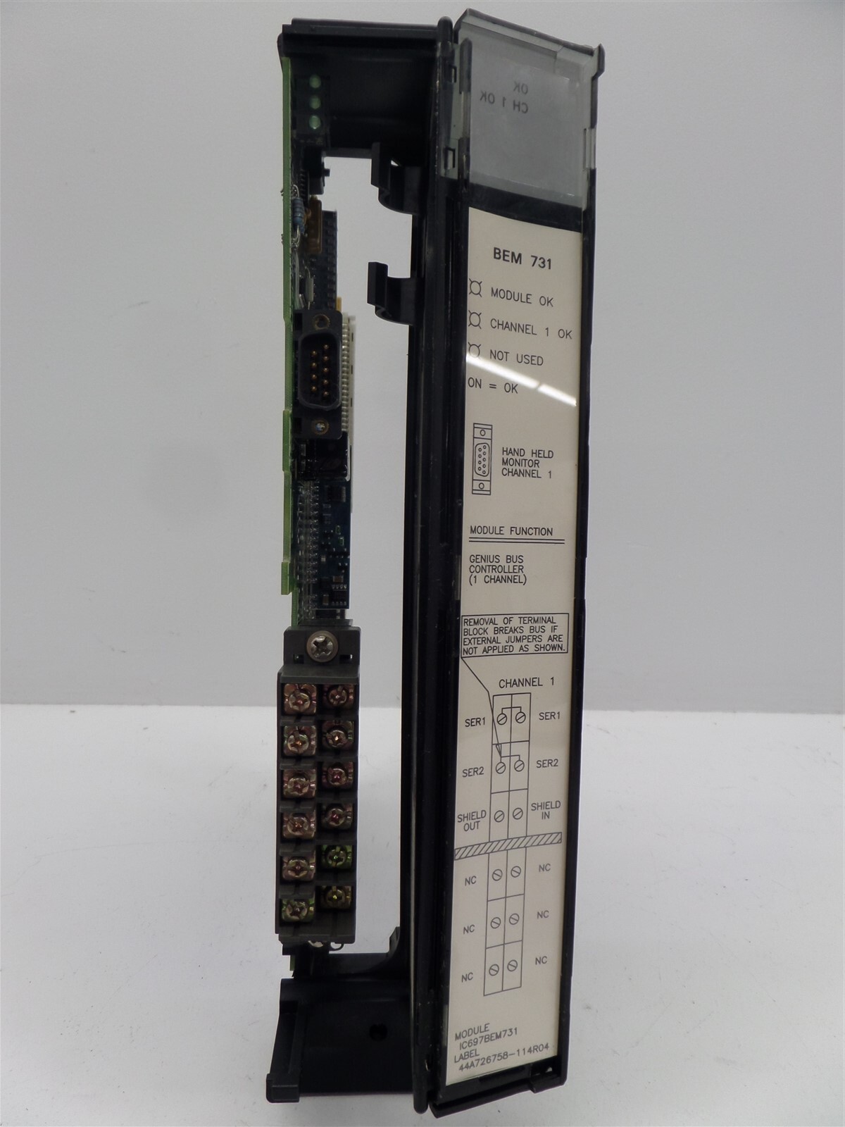 GE Fanuc IC697BEM731J 1 Channel Genius Bus Controller