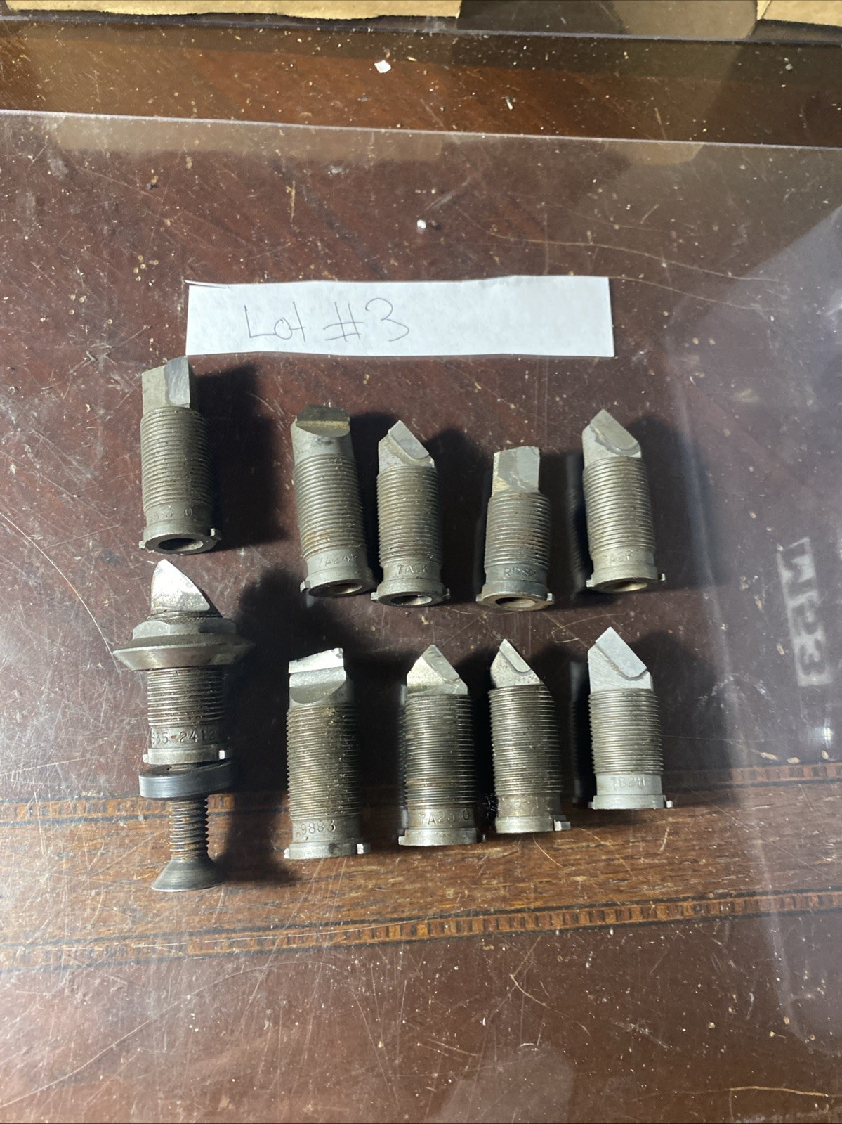 Lot of 10 Used Devlieg Brazed Tip Boring Inserts Mixed Models Lot #3 (M53)