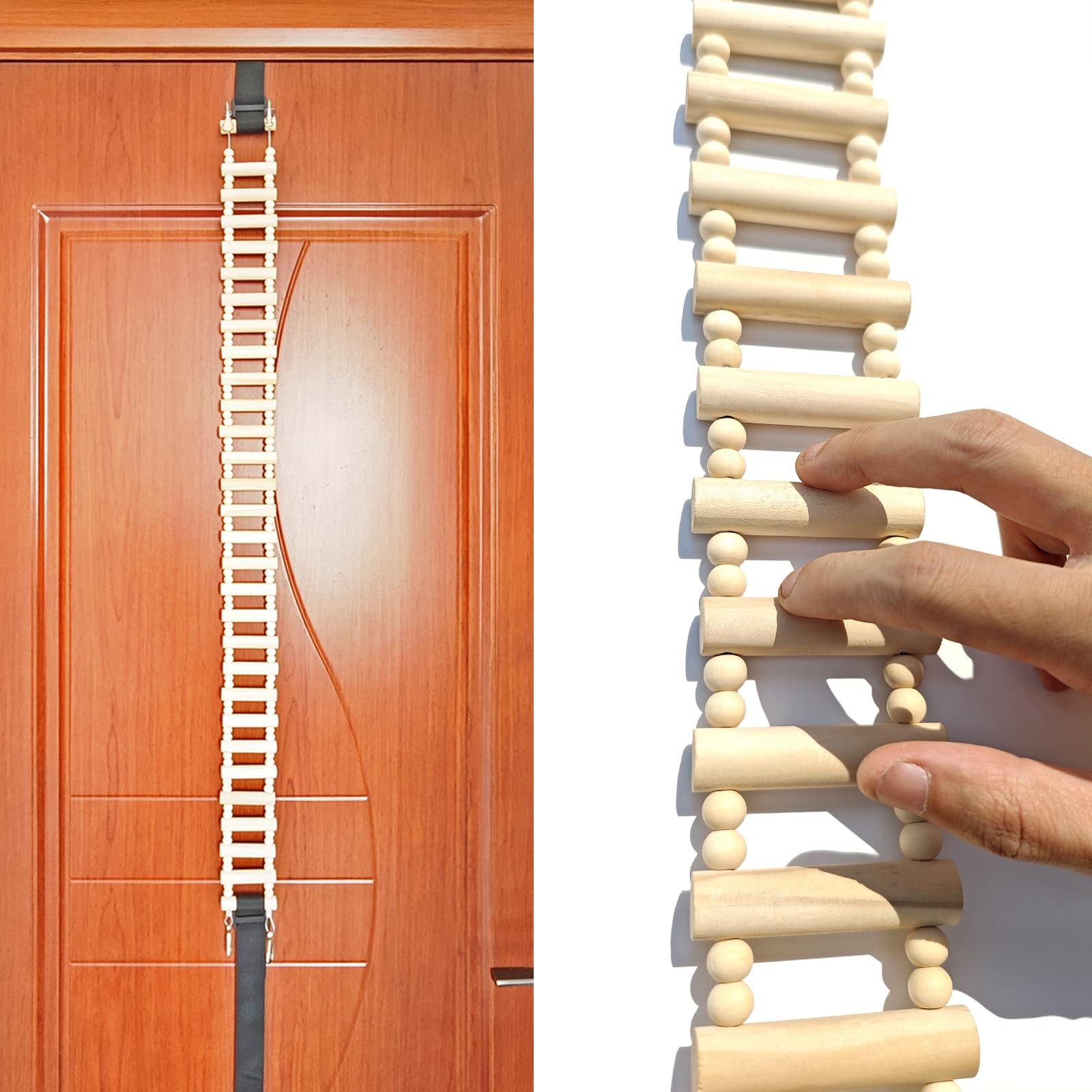 Physical Therapy Finger Ladder for Shoulder Rehab, Over Door/Wall Finger Ladd...