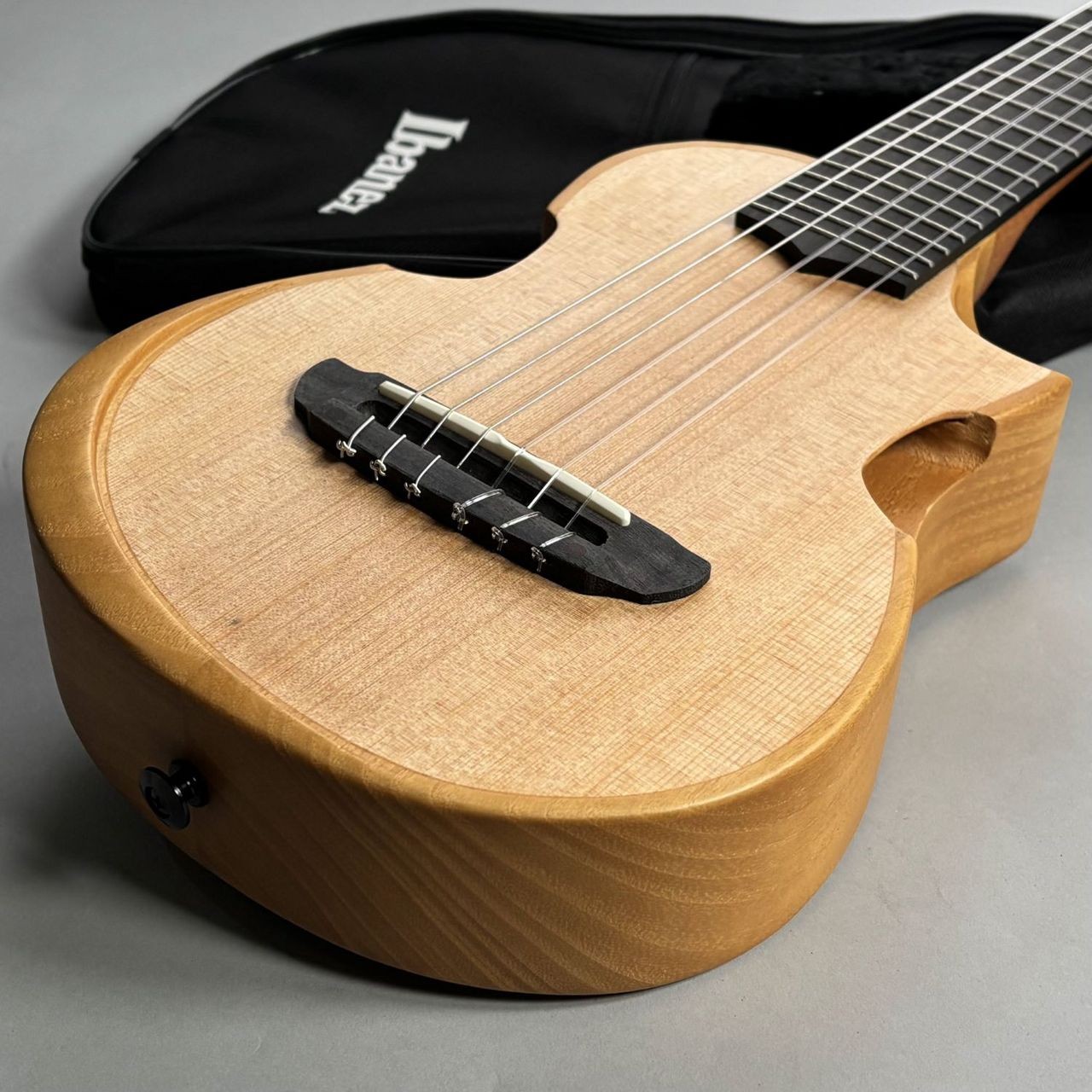 Ibanez Ibanezz AUP10N Opn Mini Tenor Ukulele Size with Sound Ports and Soft Bag
