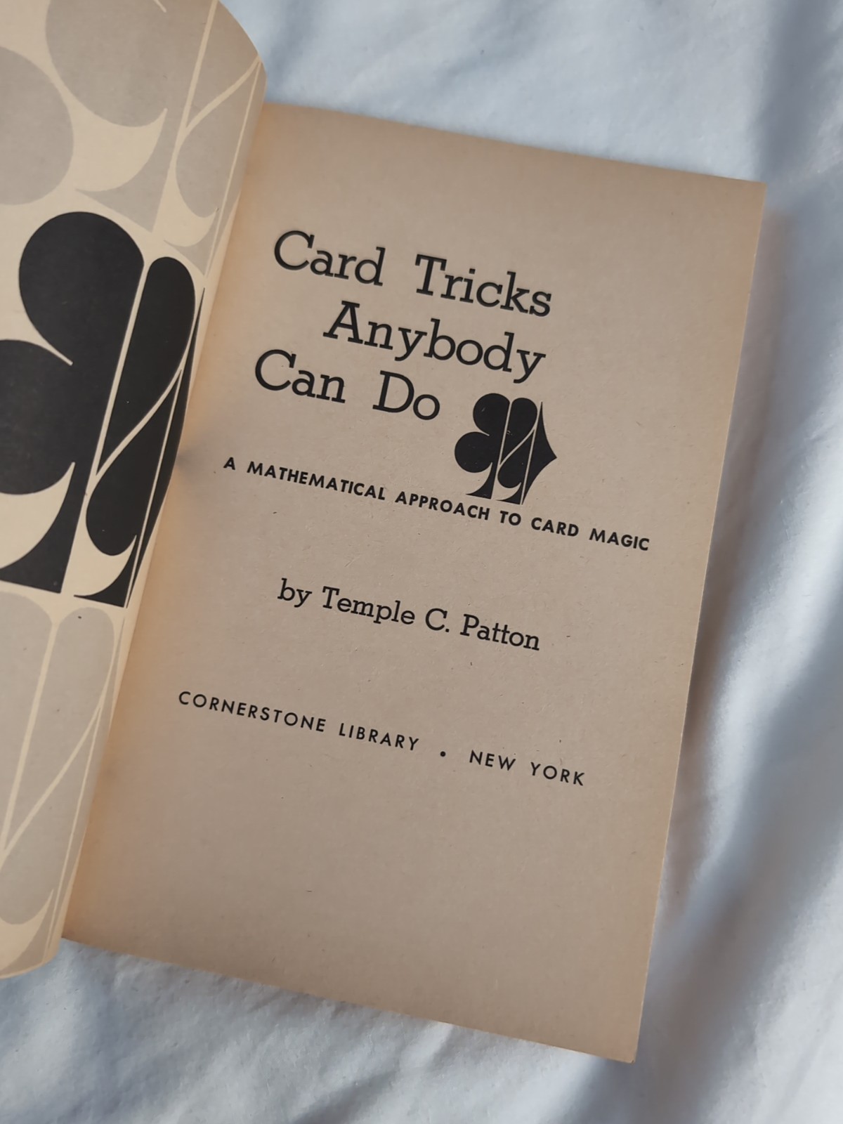 Card Tricks Anyone Can Do Magic Book By Temple Patton 1968